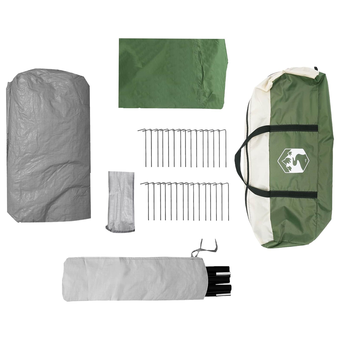 Instant Tent with Rainfly Water-Resistant 3-Person Green