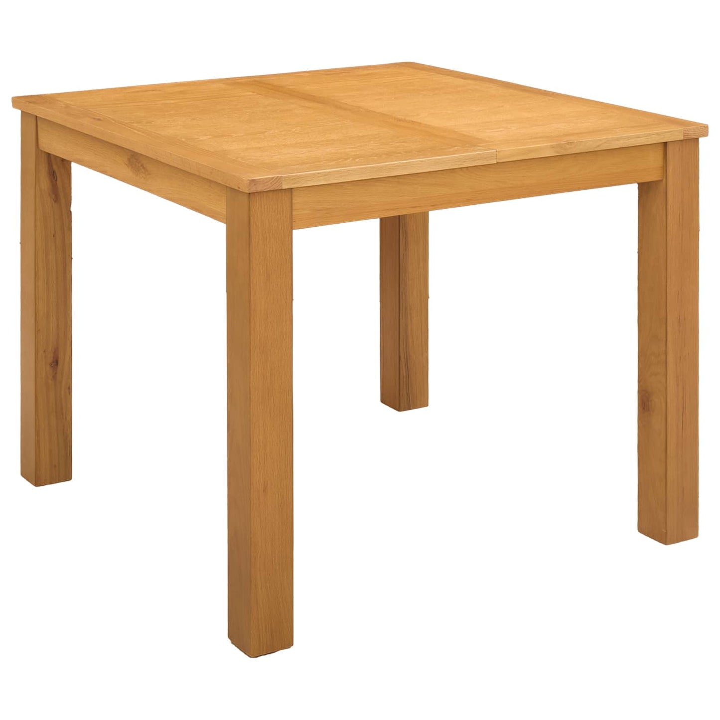 Dining Table 90 x 90 x 75 cm Solid Oak Wood Natural Square