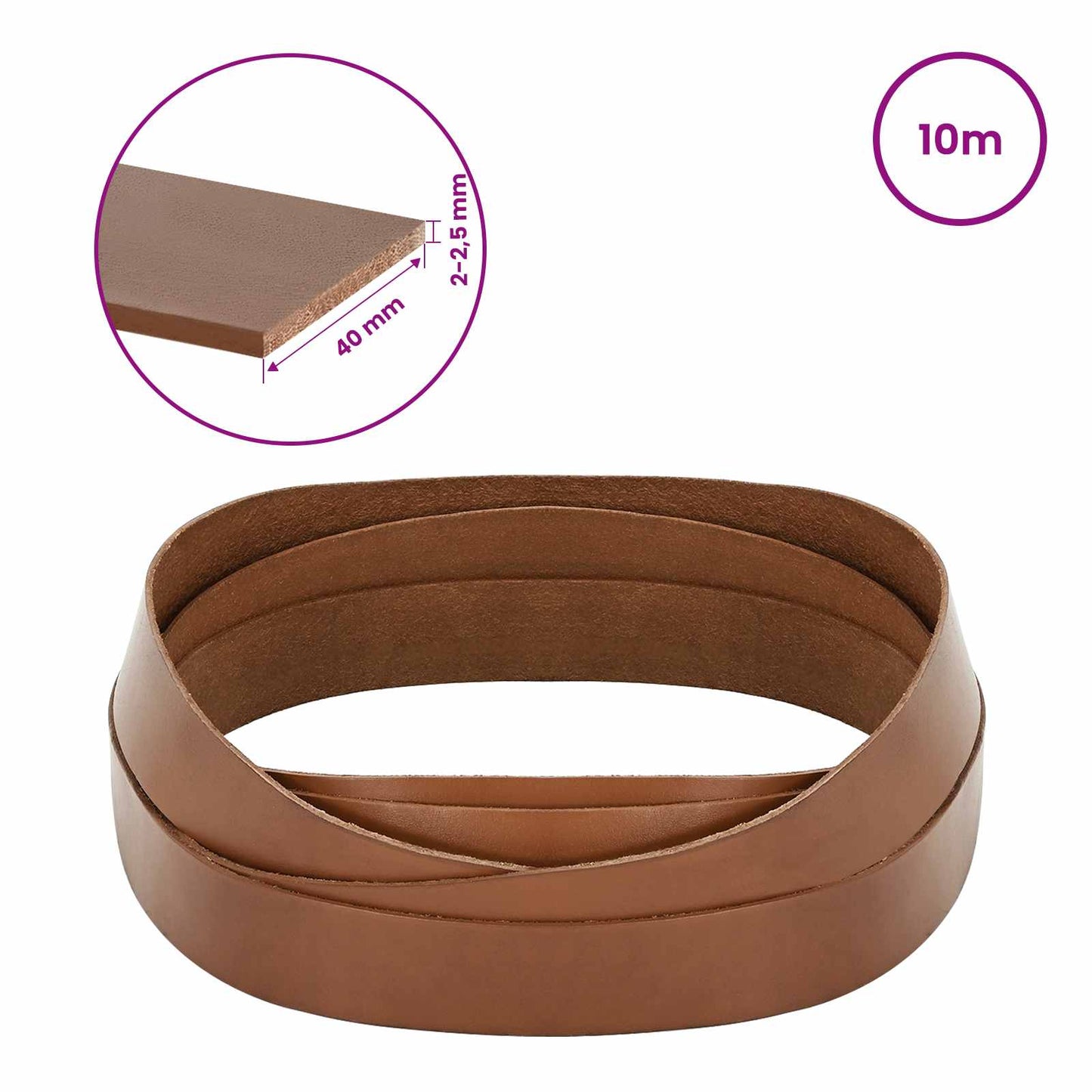 Leather Strap 1 Brown 1000 x 4 cm Leather