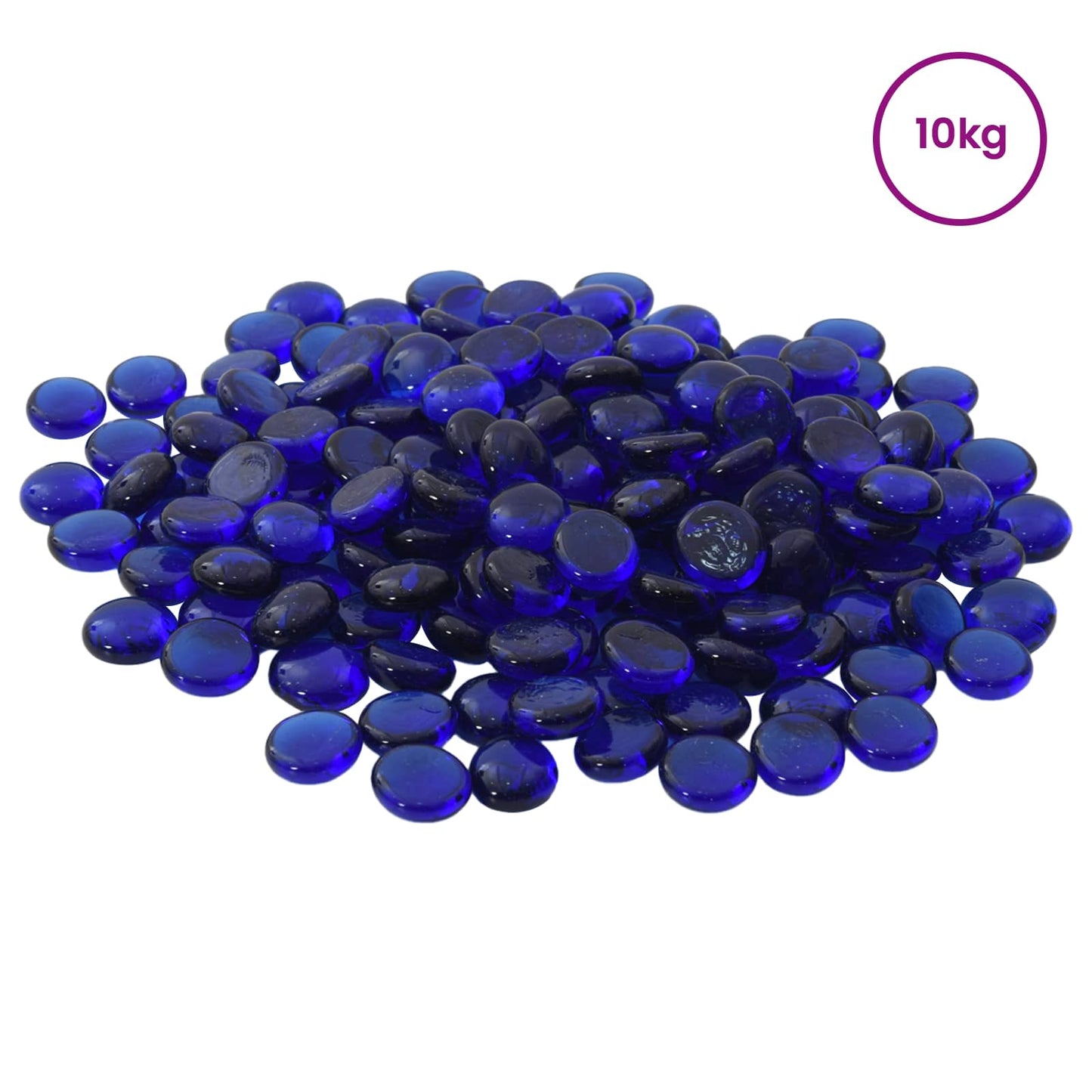Glass Nugget 17-19 mm Cobalt Blue Glass