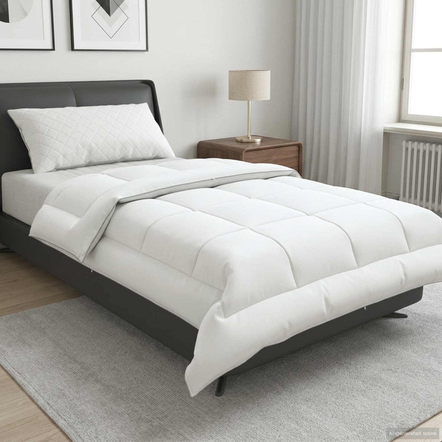 Duvet 140x220 cm Winter 450 GSM Australian Wool White