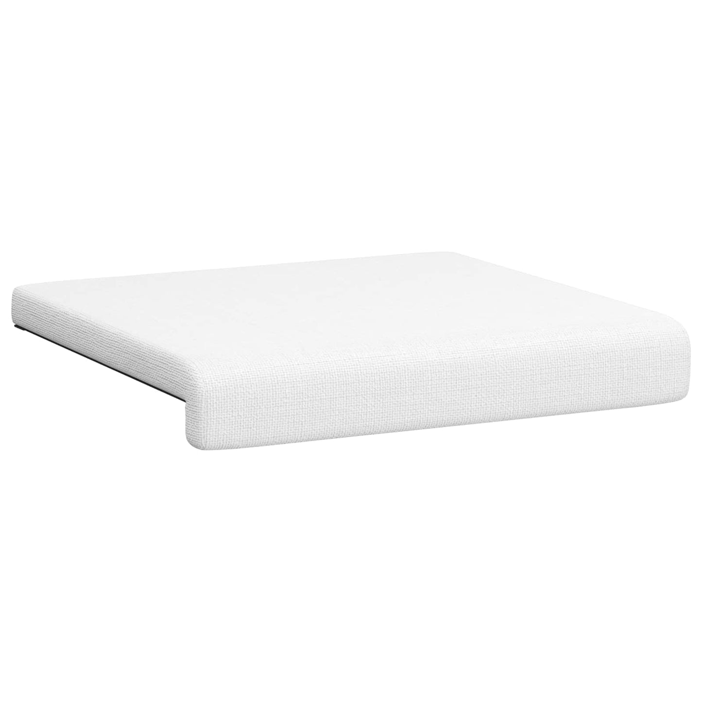 Bench Cushion 2 pcs Fabric White Depth 35 cm