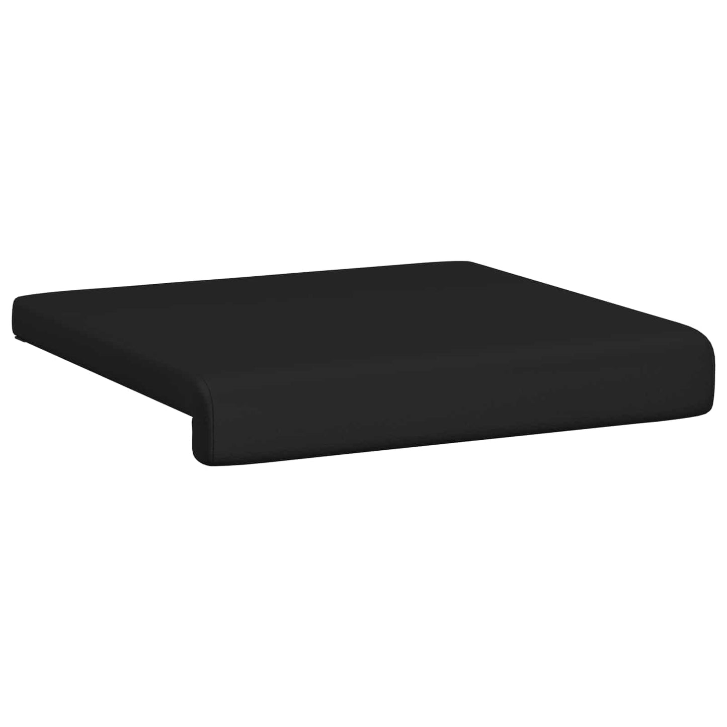 Bench Cushion 2 pcs Faux Leather Black Depth 35 cm