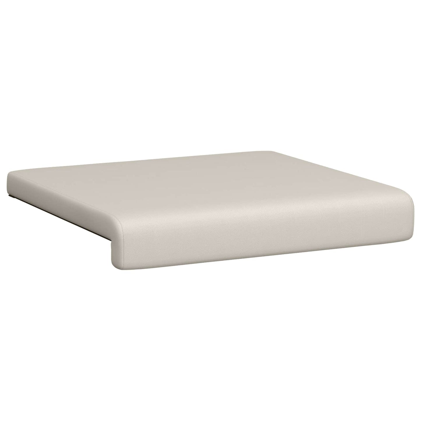 Bench Cushion 2 pcs Textured Velvet Oatmeal Depth 35 cm