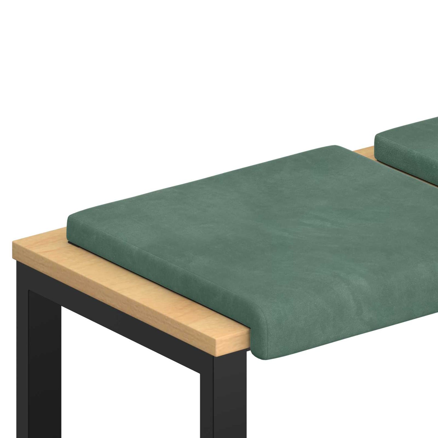 Bench Cushion 4 pcs Velvet Sea Green Depth 35 cm