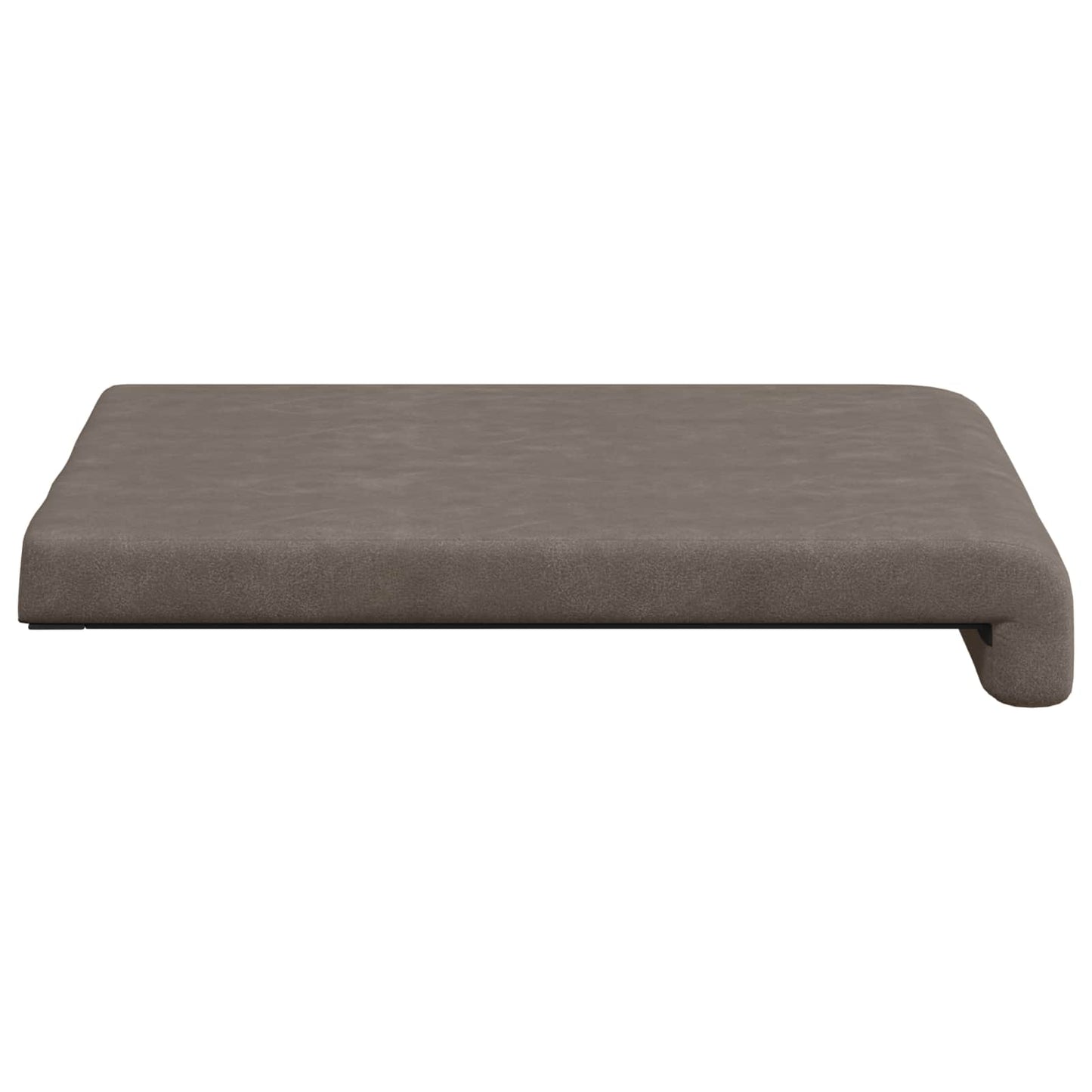 Bench Cushion 4 pcs Faux Leather Grey Depth 35 cm
