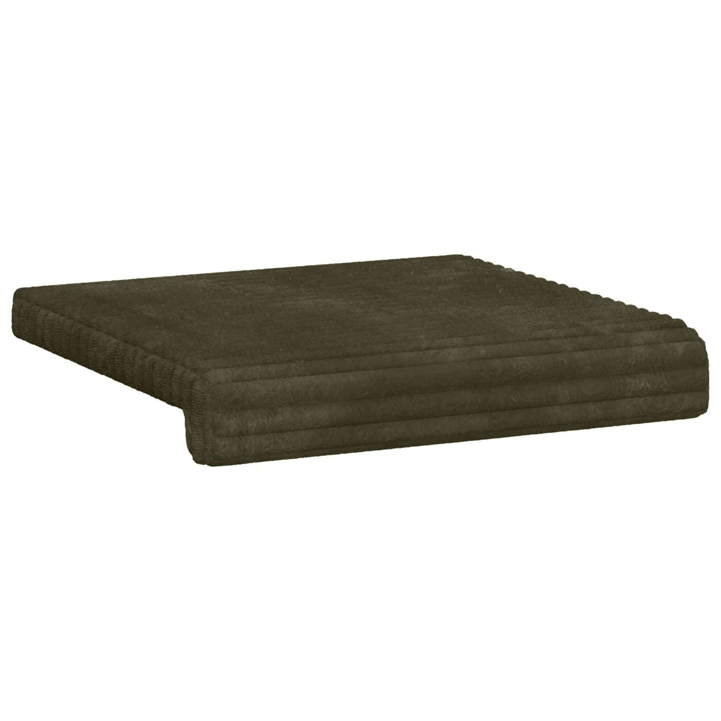 Bench Cushion 4 pcs Plush Corduroy Green Depth 35 cm
