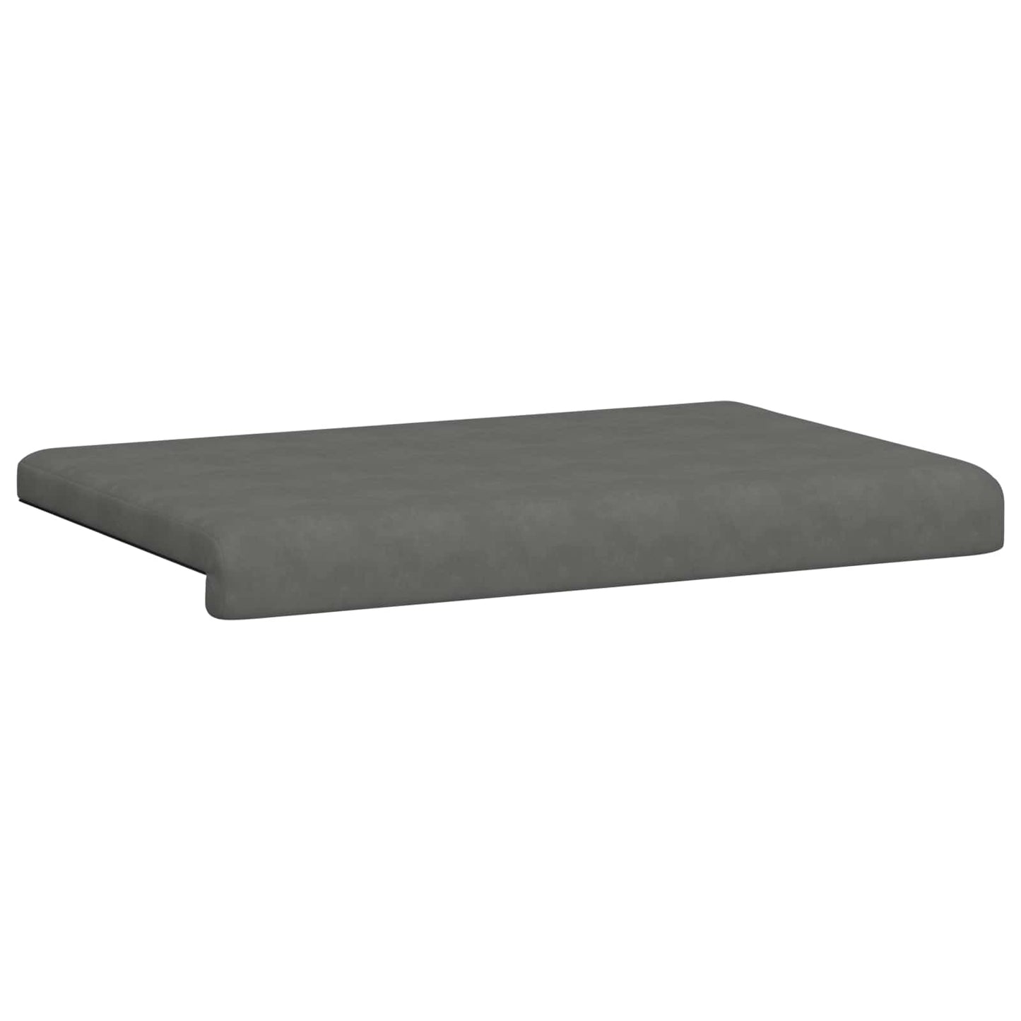 Bench Cushion Microfiber Dark Grey Depth 35 cm