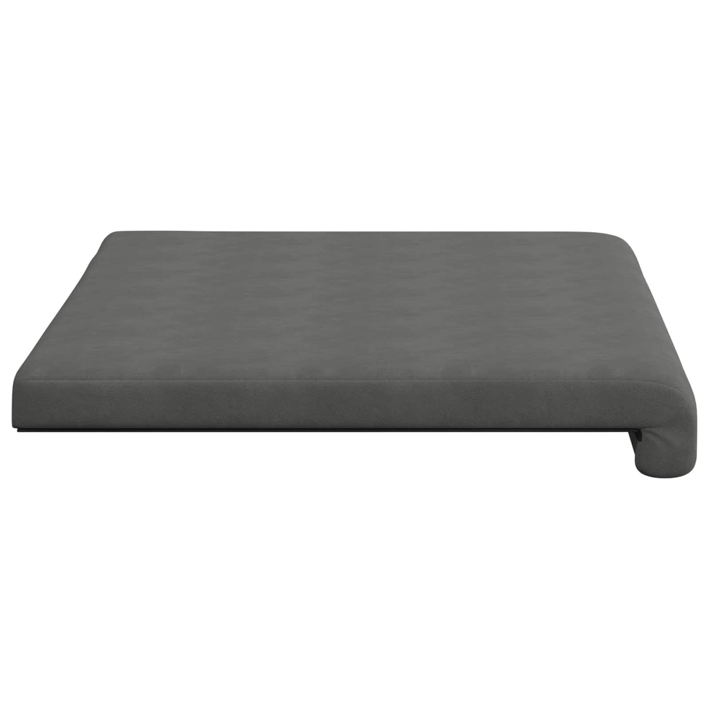 Bench Cushion Microfiber Dark Grey Depth 35 cm
