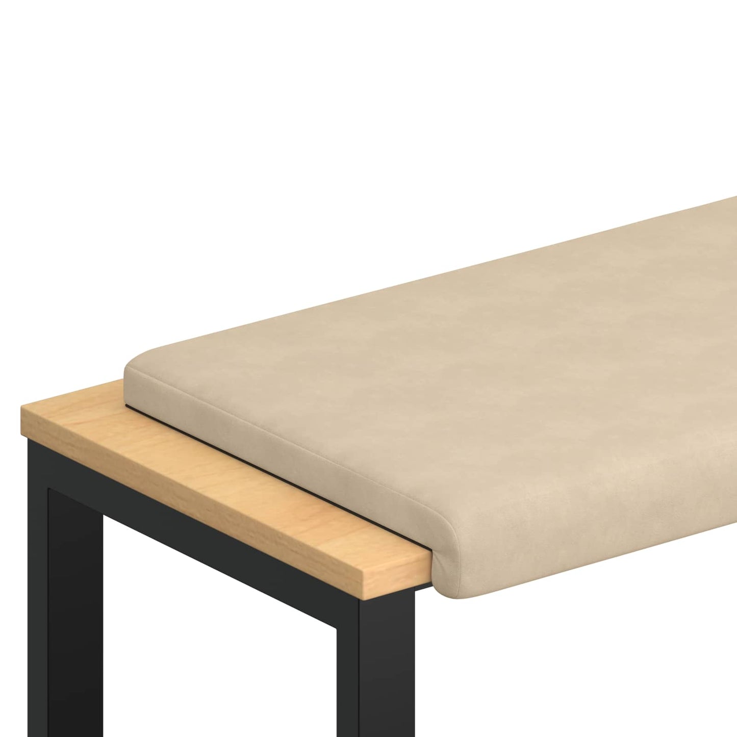 Bench Cushion Microfiber Cream Depth 35 cm
