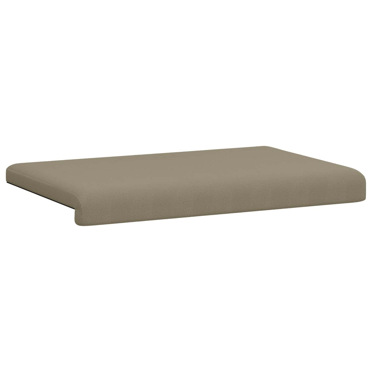 Bench Cushion Textured Velvet Khaki Depth 35 cm