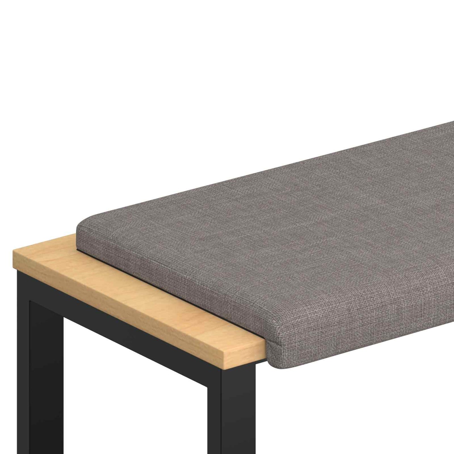 Bench Cushion Fabric Taupe Depth 35 cm