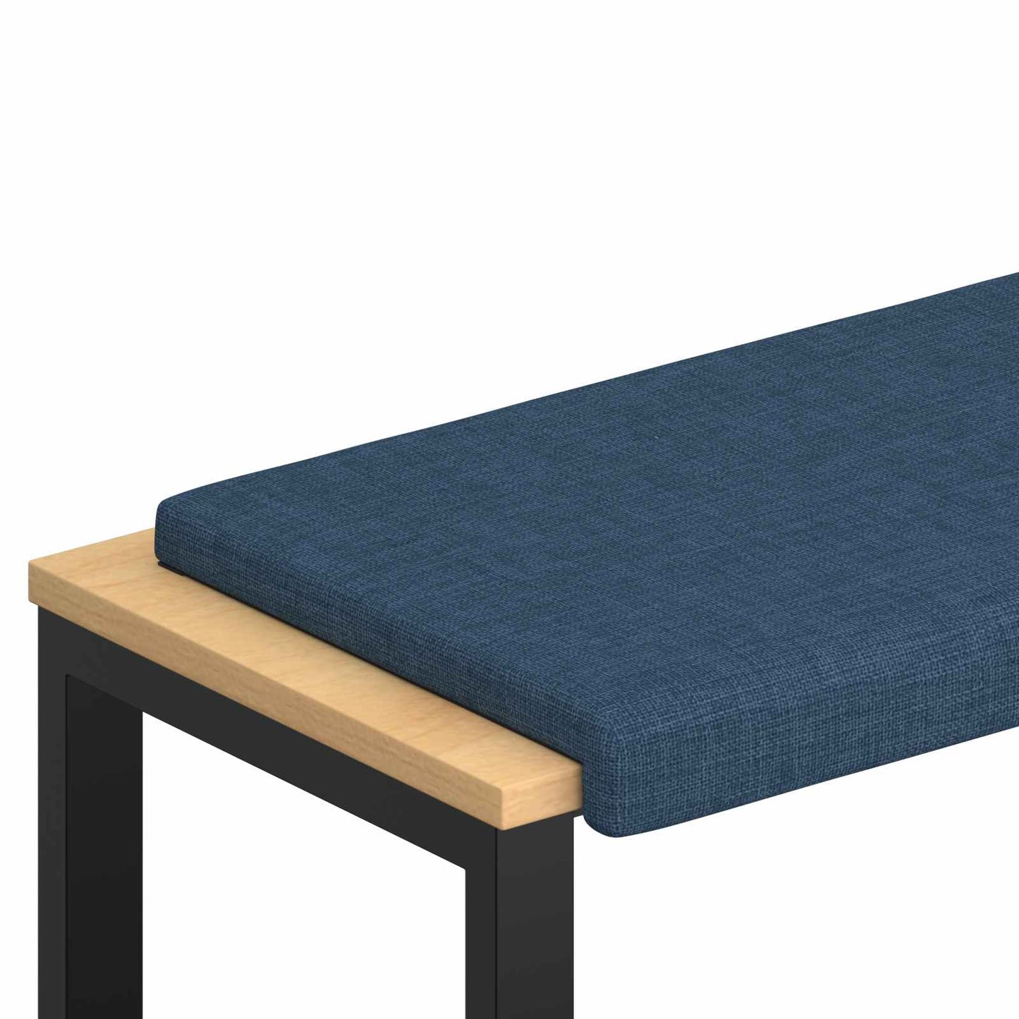 Bench Cushion Fabric Blue Depth 35 cm