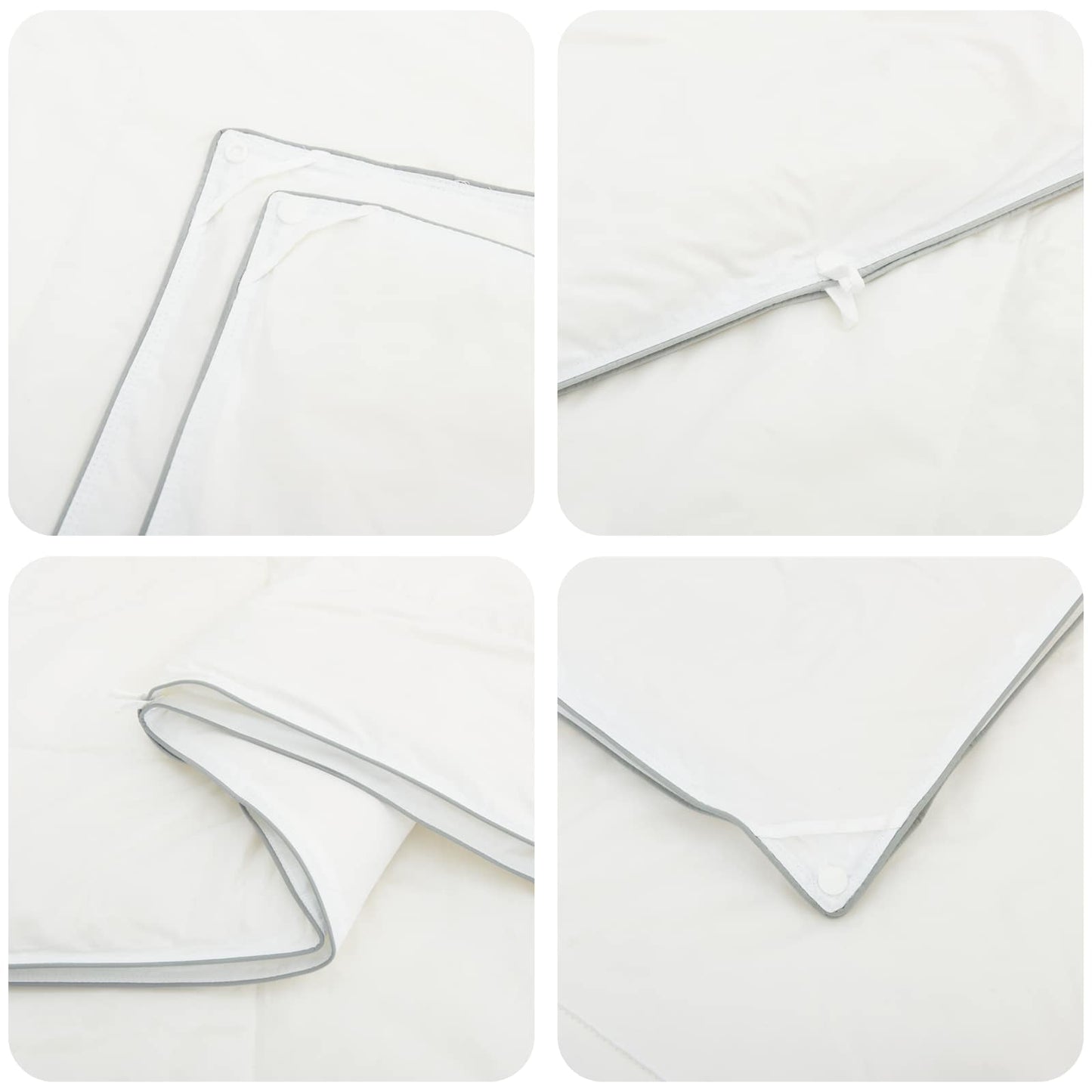 Duvet 152x203 cm 4 Seasons 200+300 GSM Australian Wool White