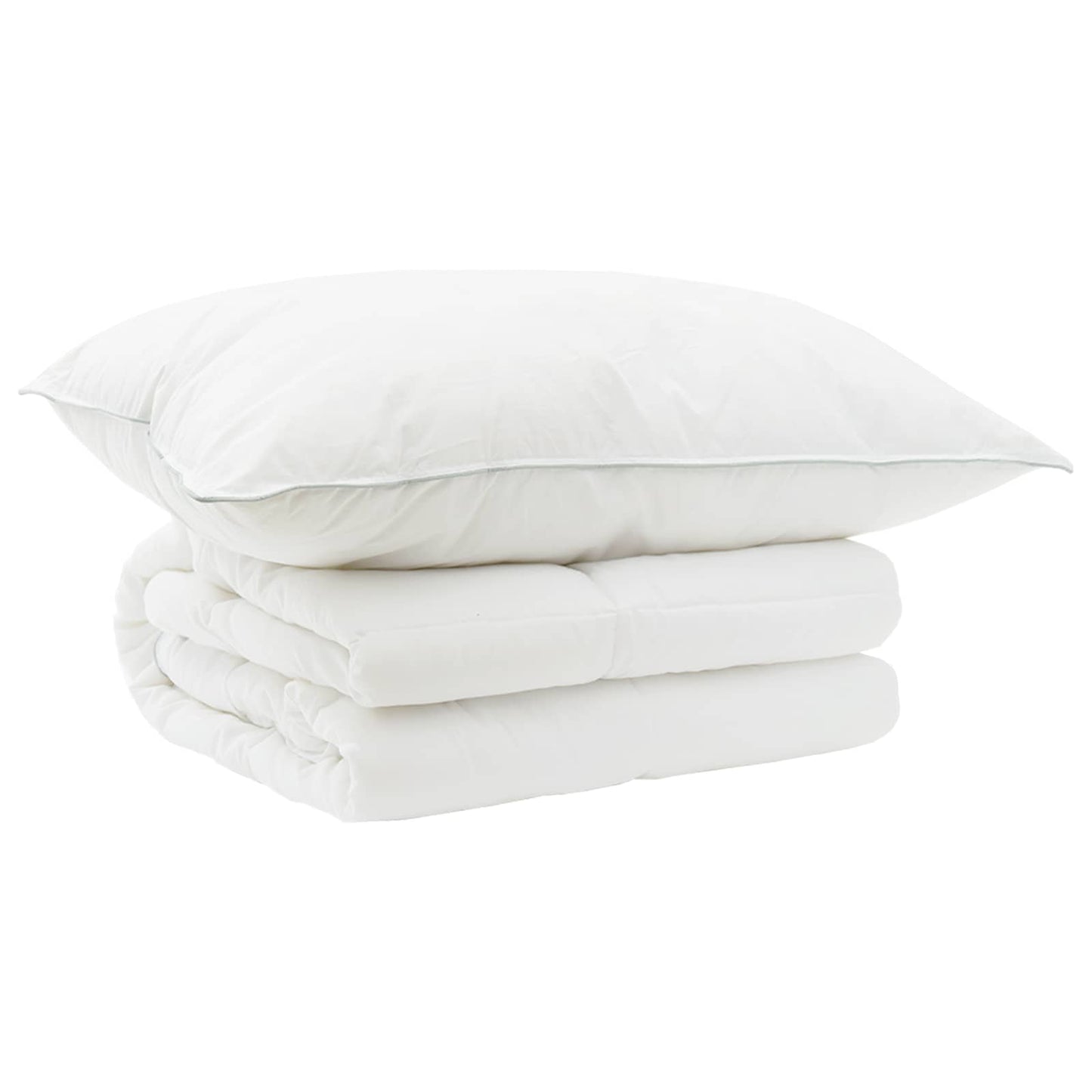 Duvet and Pillow Set 2 pcs 150x200 cm Summer 140 GSM Wool White