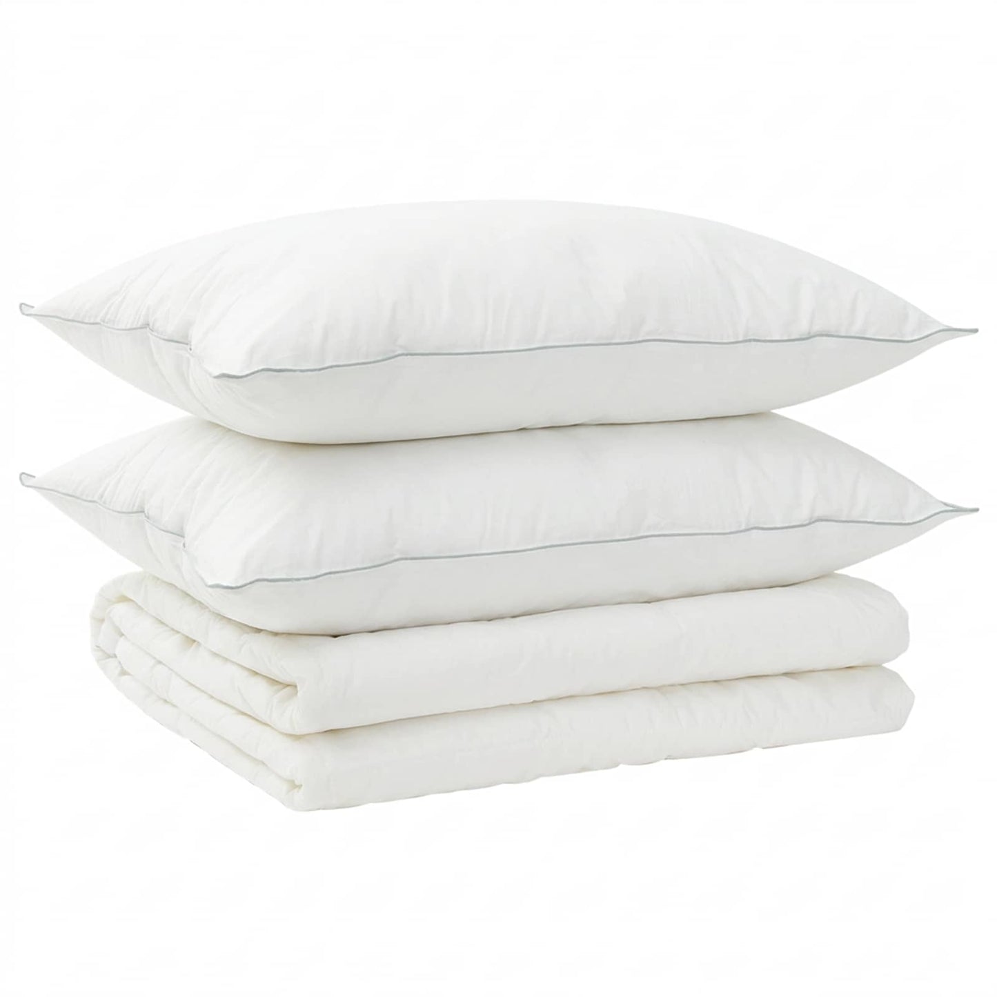 Duvet and Pillow Set 3 pcs 220x240 cm Summer 200 GSM Wool White