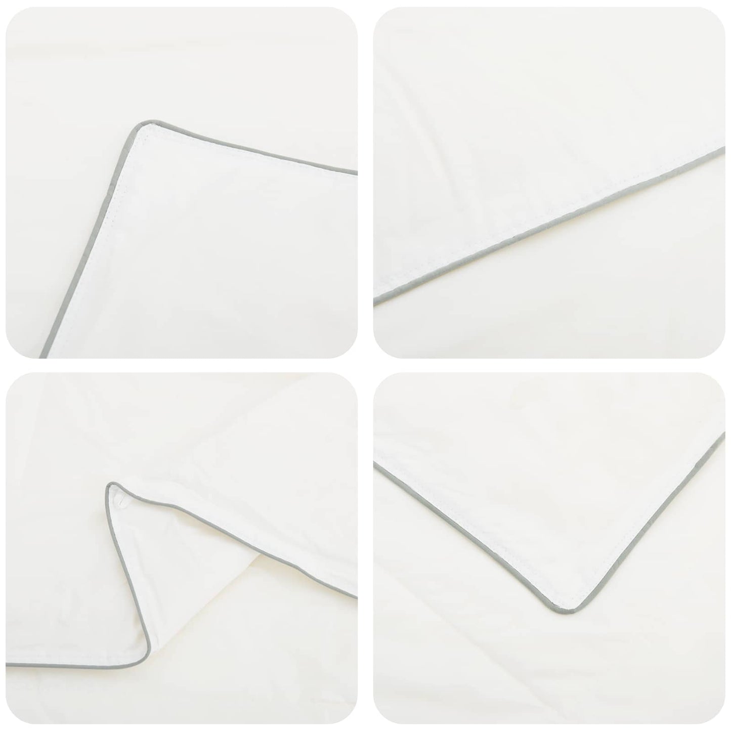 Duvet and Pillow Set 3 pcs 135x220 cm Winter 450 GSM Wool White