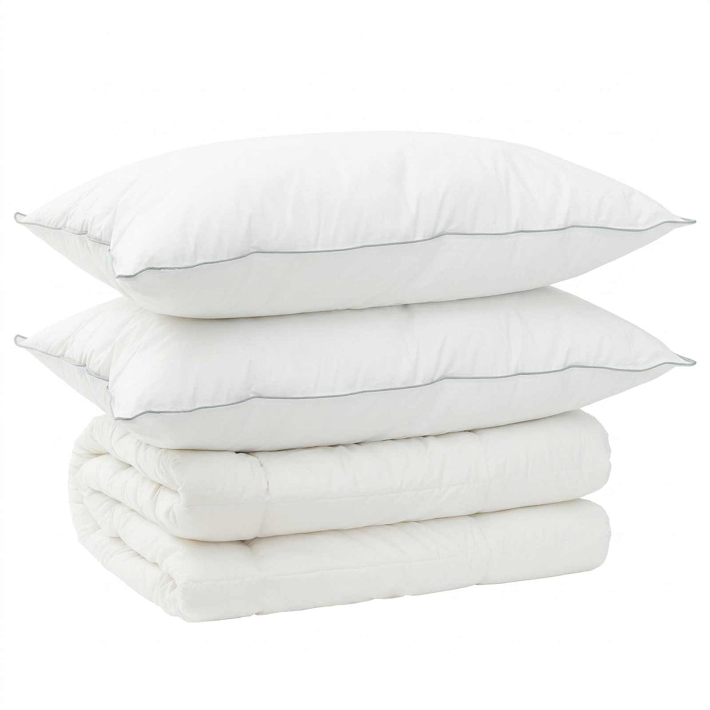 Duvet and Pillow Set 3 pcs 200x220 cm Winter 450 GSM Wool White