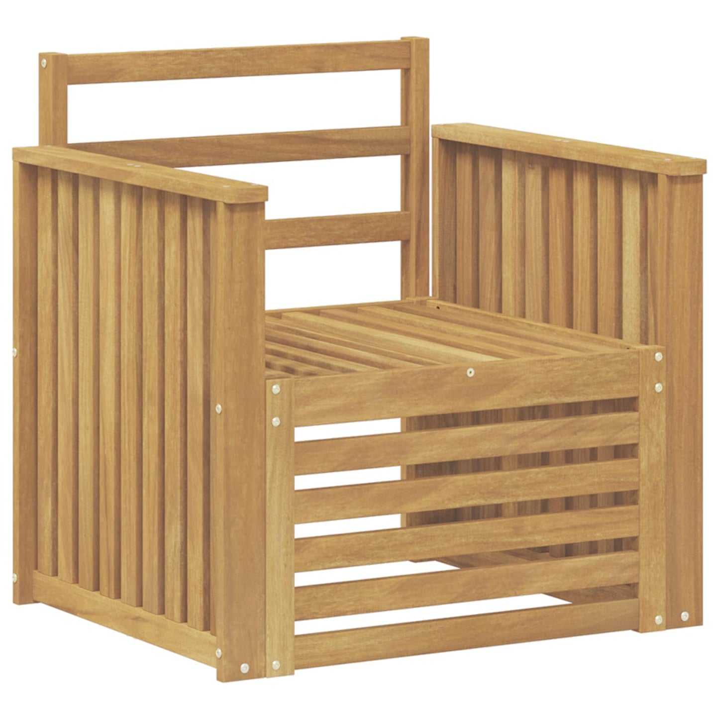 Outdoor Sofa Set Solid Acacia Wood White