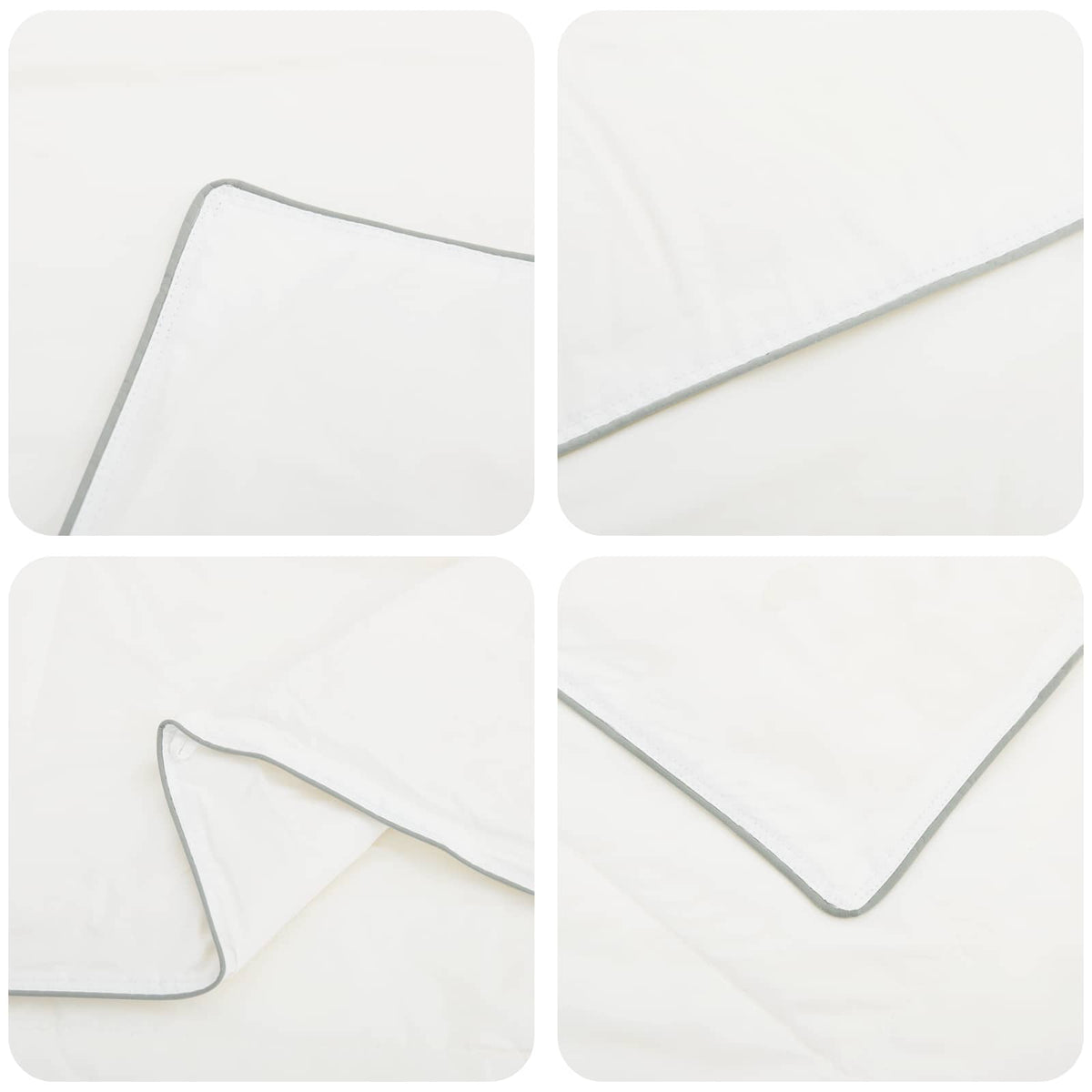Duvet FULDA 200 x 240 cm Winter 300 GSM 90% Goose Down White