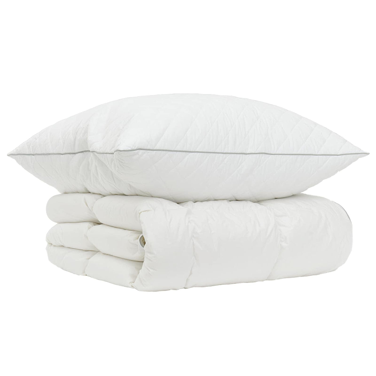 90% Goose Down Duvet Set FULDA 2 pcs 150 x 200 cm Winter White