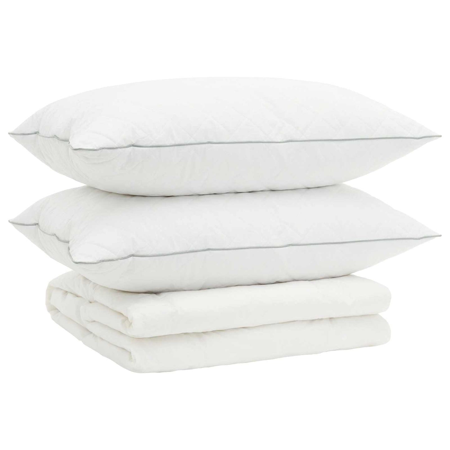 90% Goose Down Duvet Set FULDA 3 pcs 200 x 240 cm Summer White