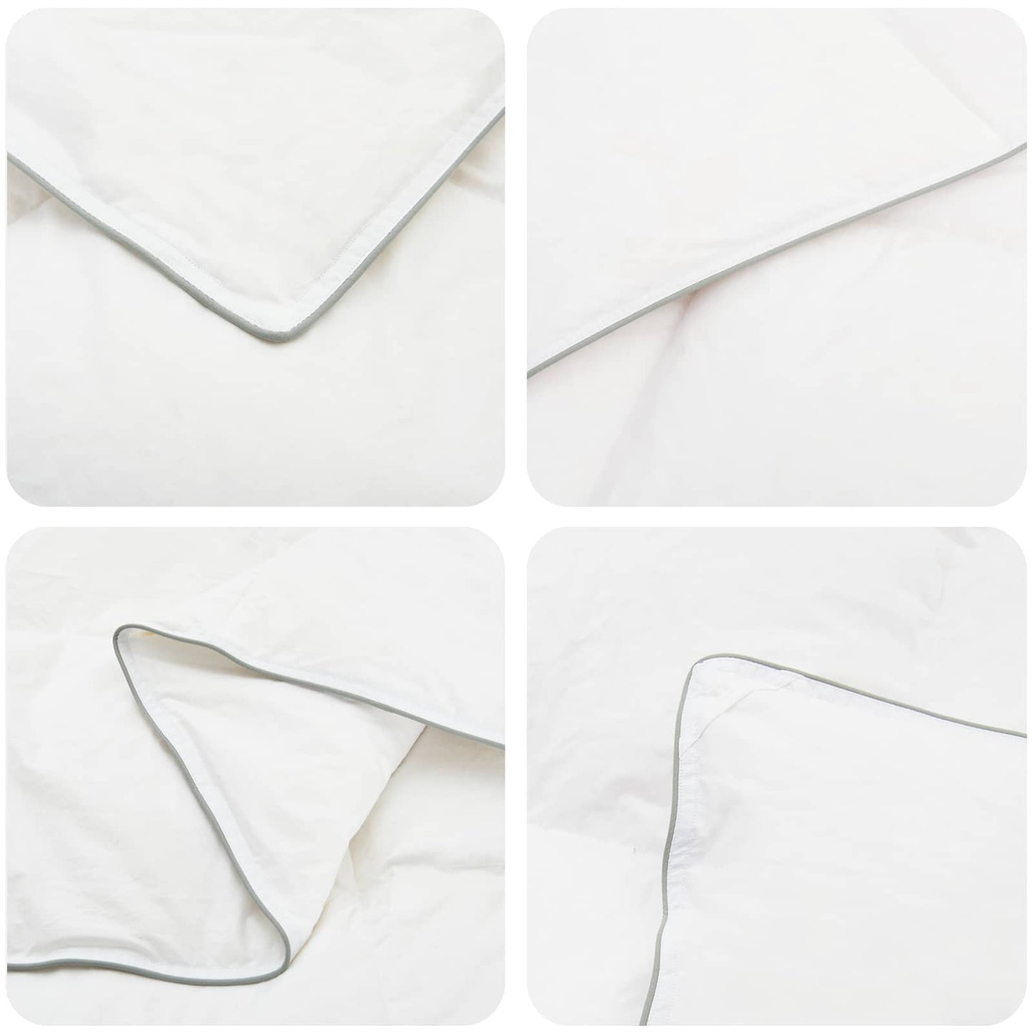 90% Goose Down Duvet Set FULDA 3 pcs 200 x 240 cm Winter White
