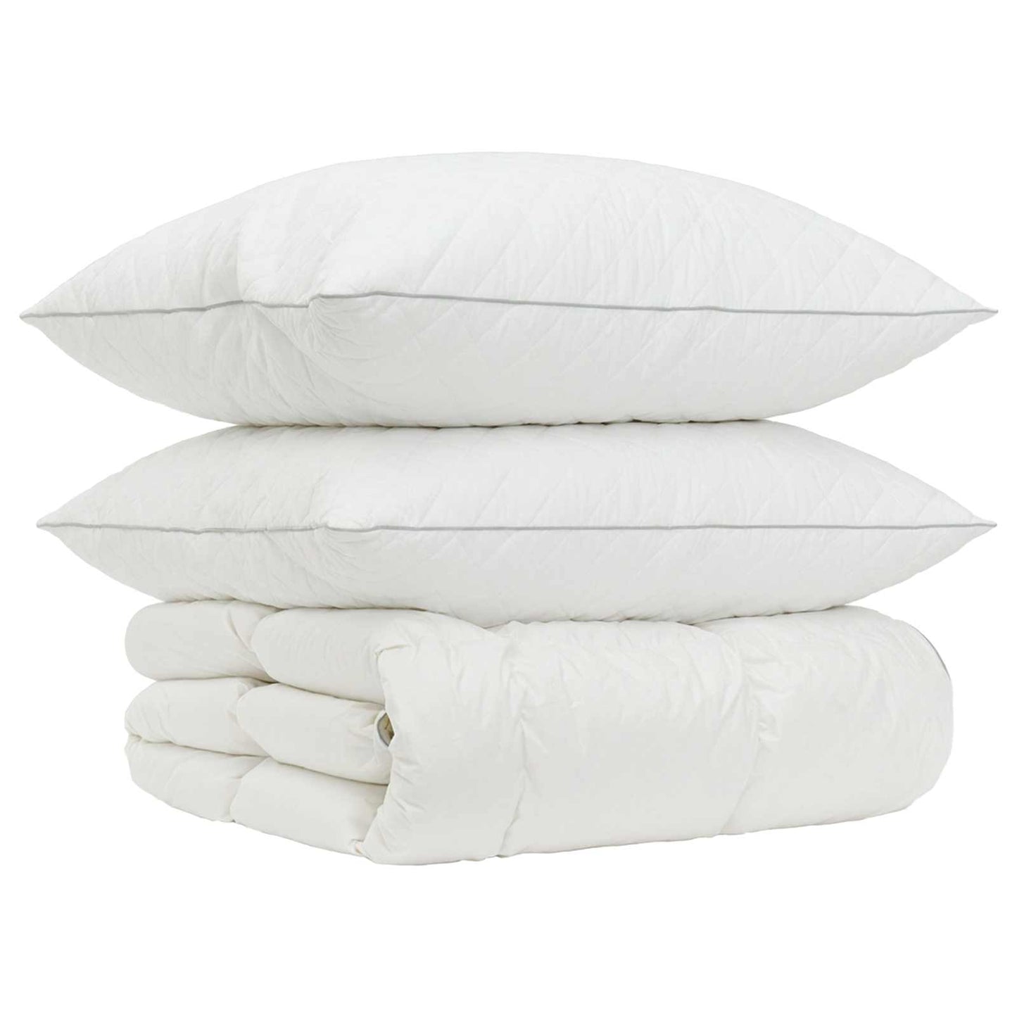 90% Goose Down Duvet Set FULDA 3 pcs 220 x 240 cm Winter White