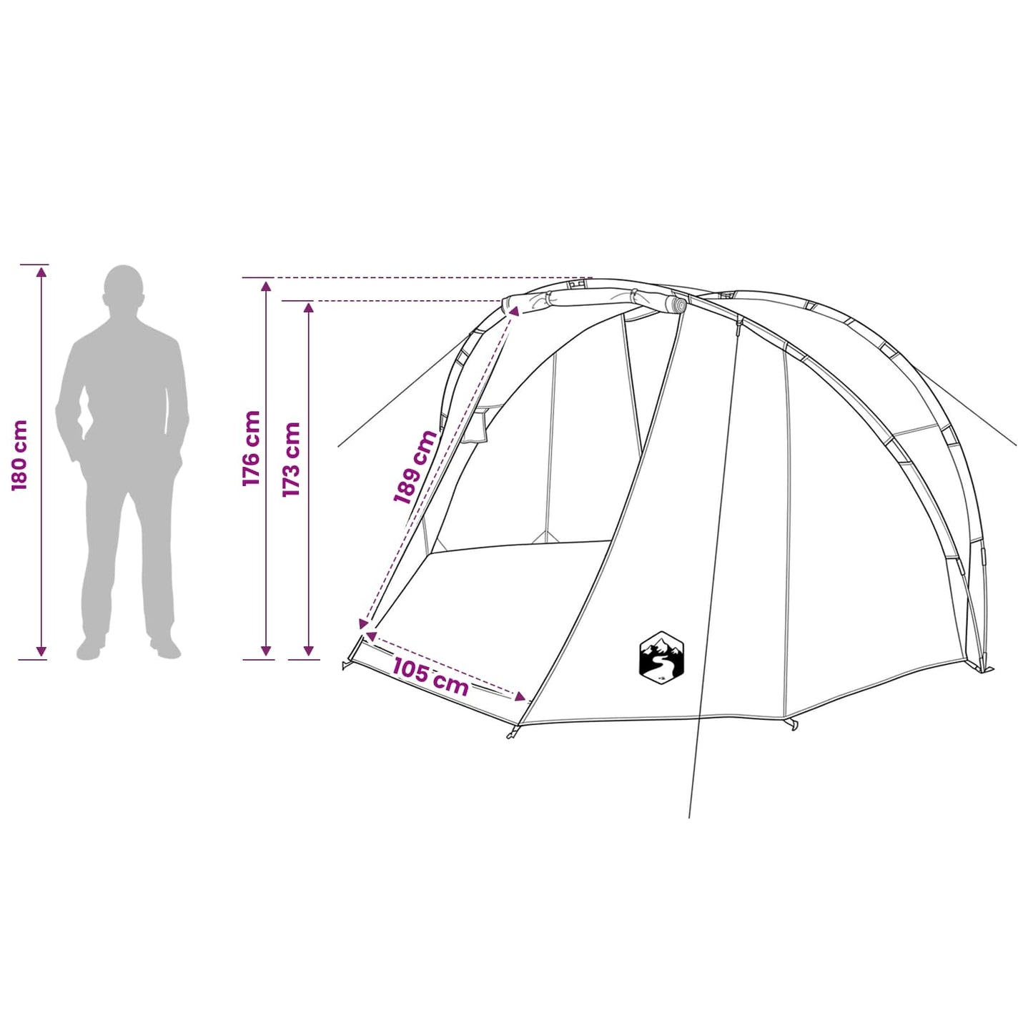 Fishing Tent Quick Release -Person 5-Person Light Camouflage