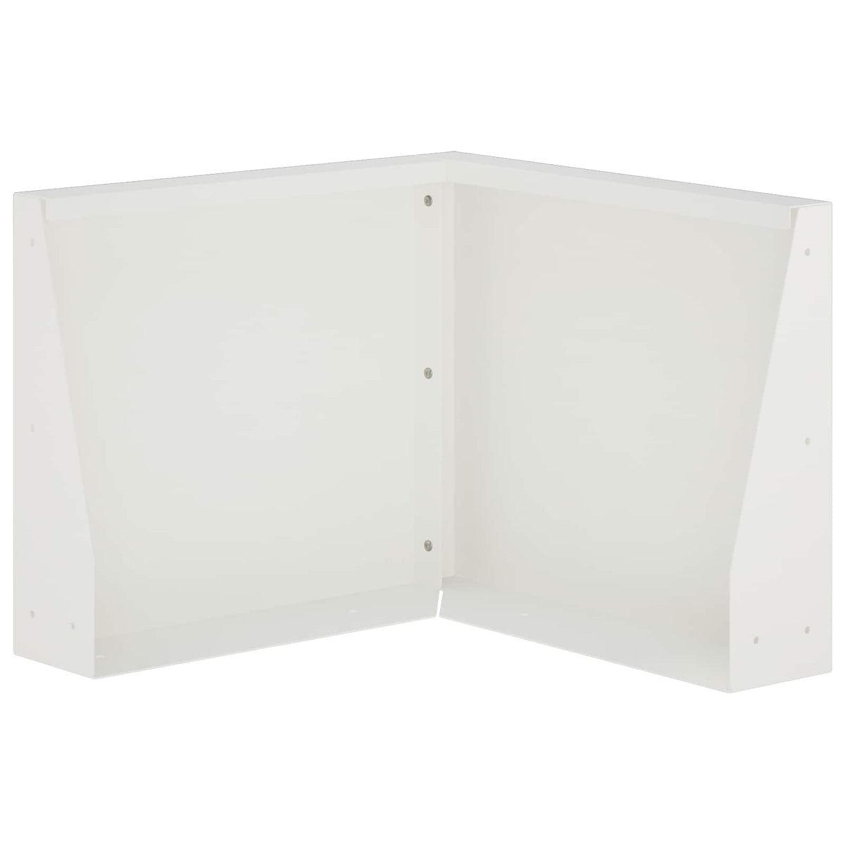 Retaining Wall 50 x 50 x 40 cm Steel White