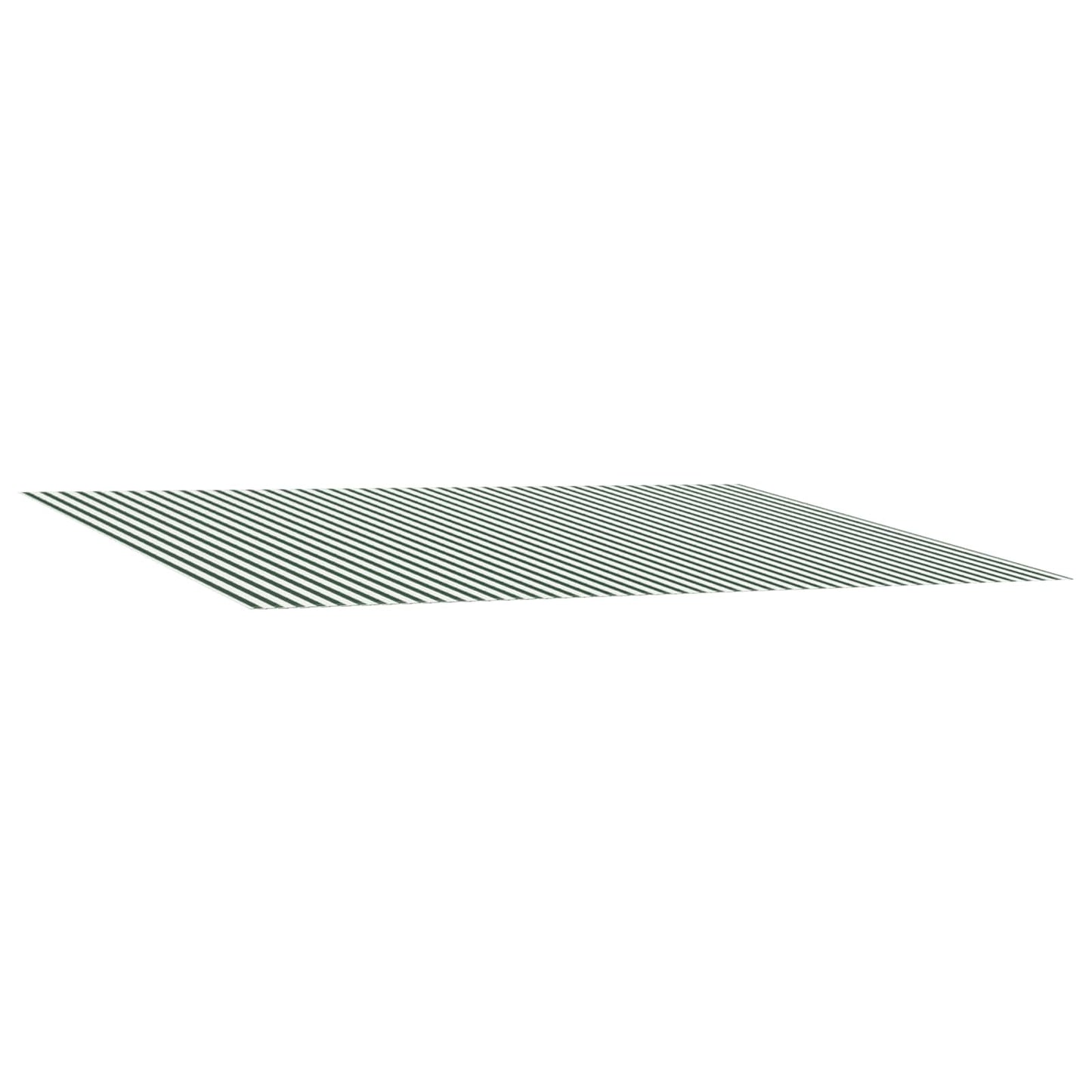 Awning Replacement Fabric Green and White 400 x 300 cm
