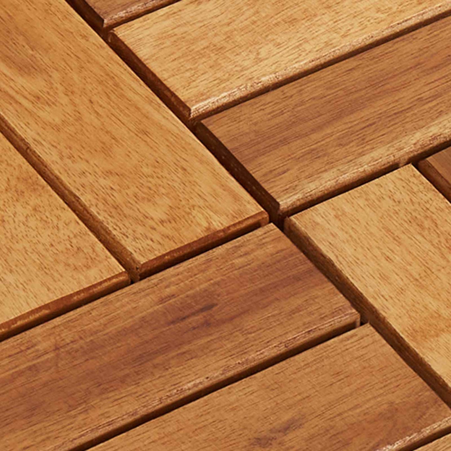 Decking Tile 30 pcs Brown 30 x 30 cm Acacia Hardwood