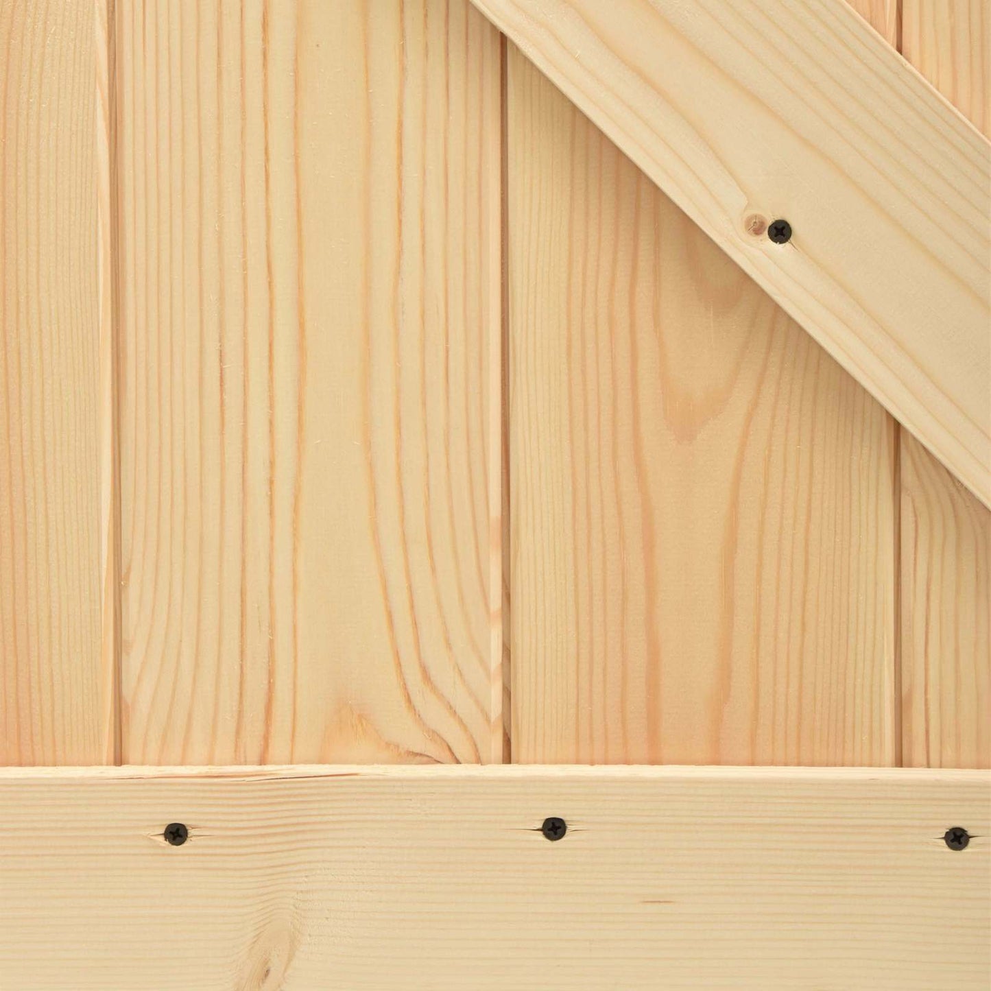 Sliding Door 90 x 210 cm Solid Pine Wood Natural and Black