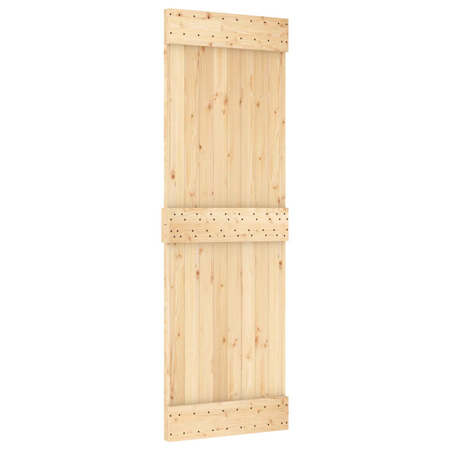 Sliding Door 70 x 210 cm Solid Pine Wood (Untreated)