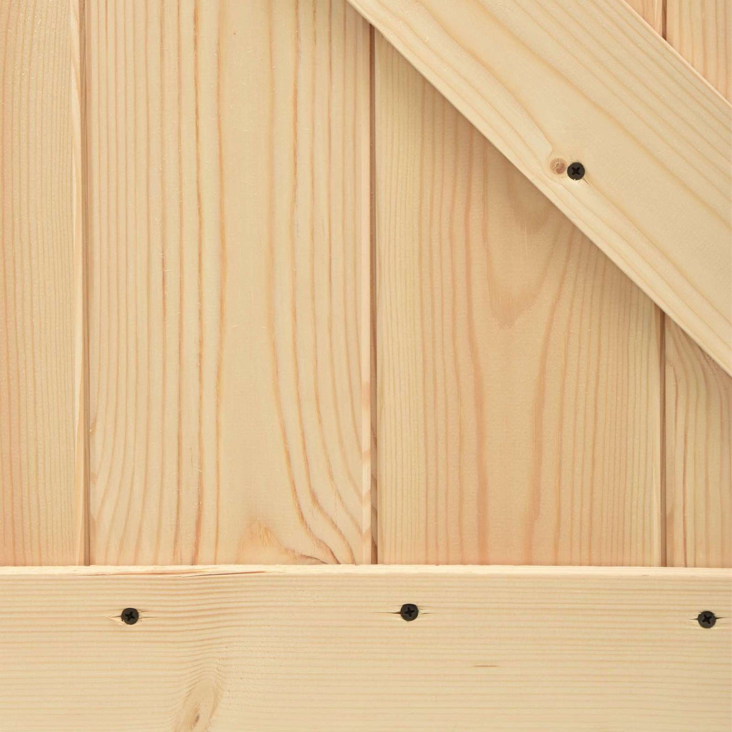 Sliding Door 90 x 210 cm Solid Pine Wood (Untreated)