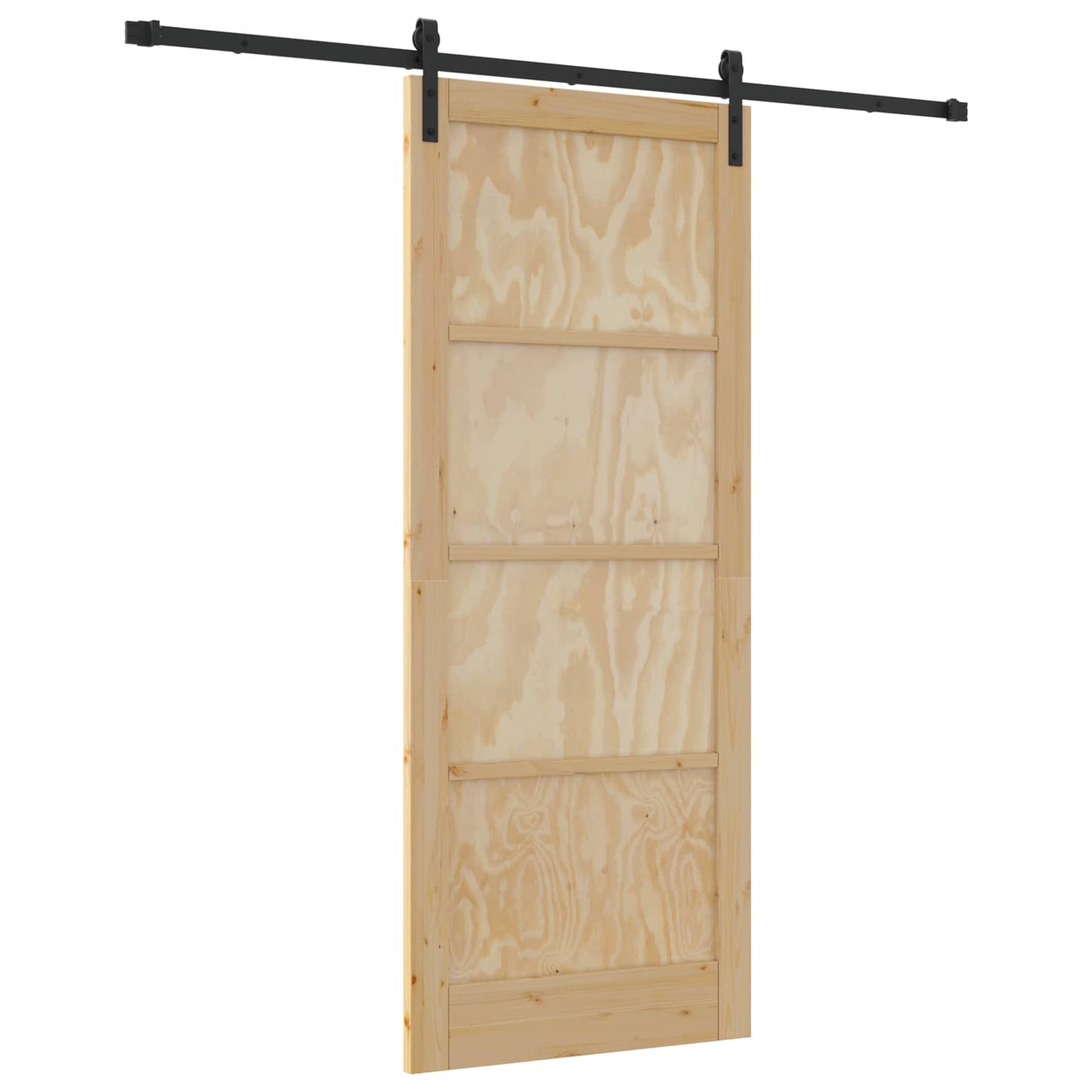 Sliding Door Natural 86 x 211 cm Solid Pine Wood