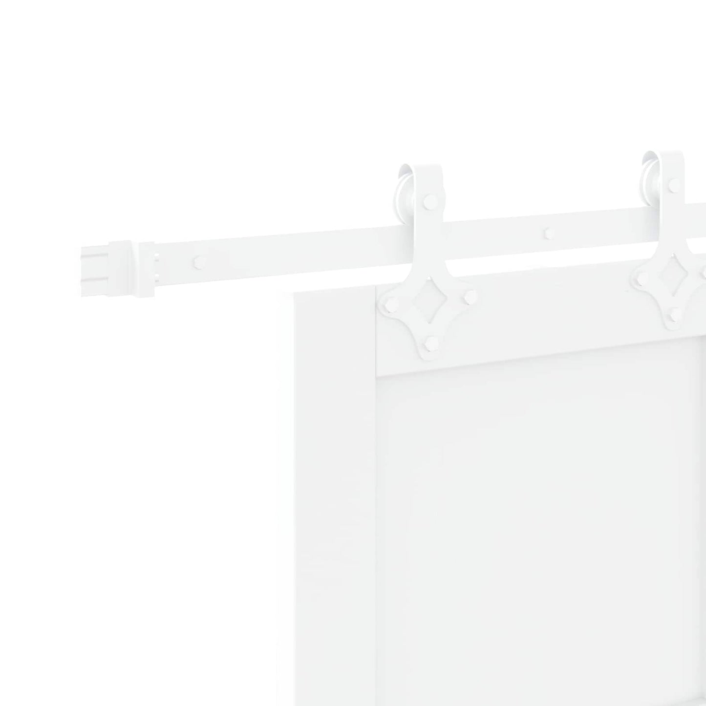 Sliding Door White 83 x 202 cm Solid Pine Wood