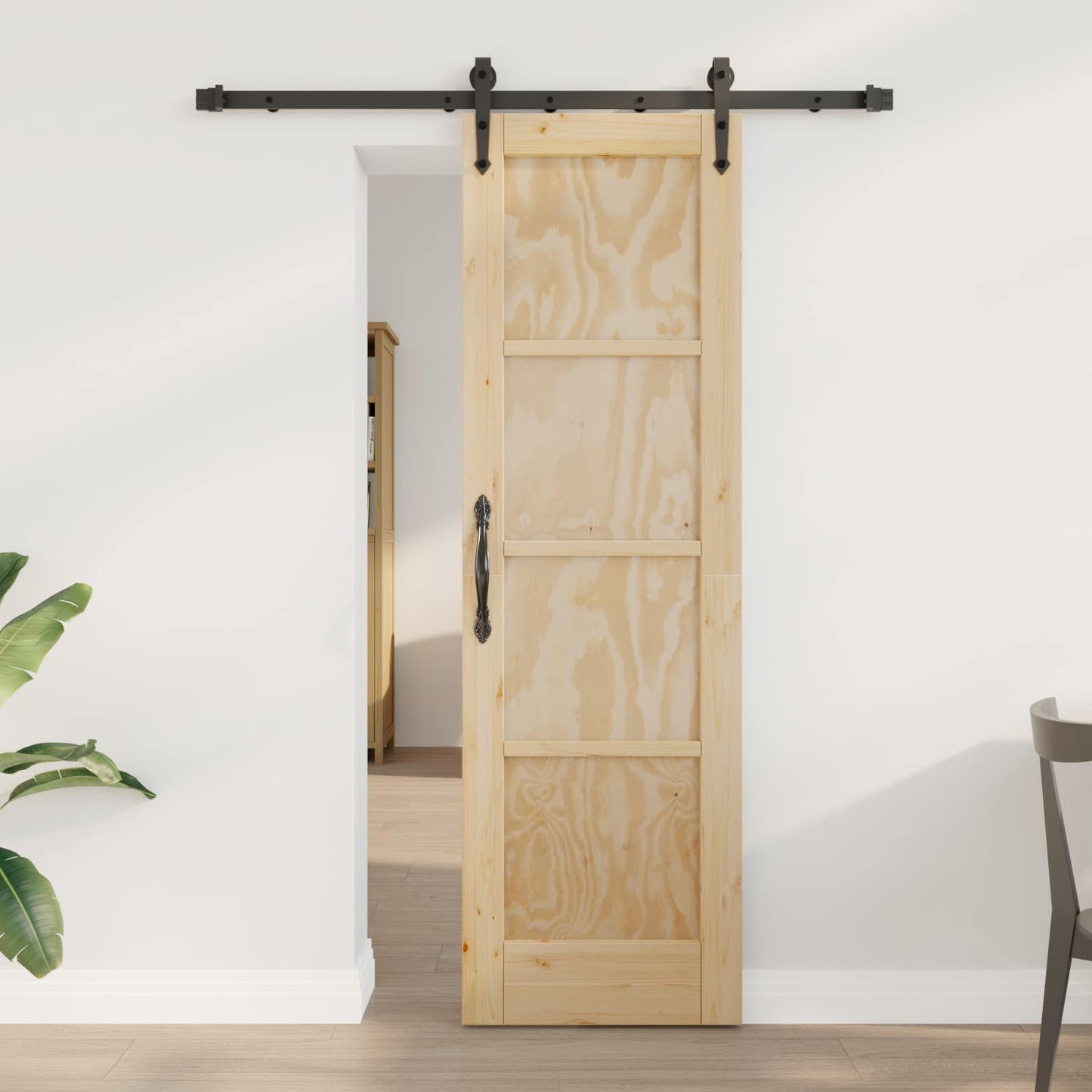 Sliding Door ORKDAL 61 x 198.5 cm Solid Pine Wood Natural