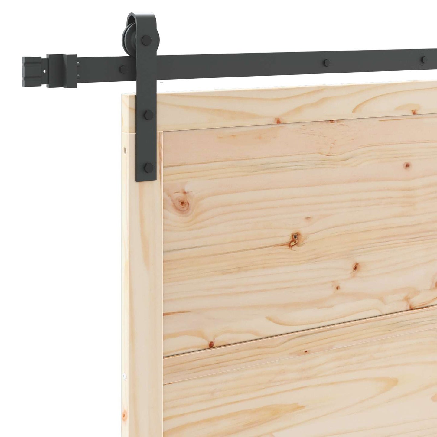 Sliding Door Natural 90 x 208 cm Solid Pine Wood