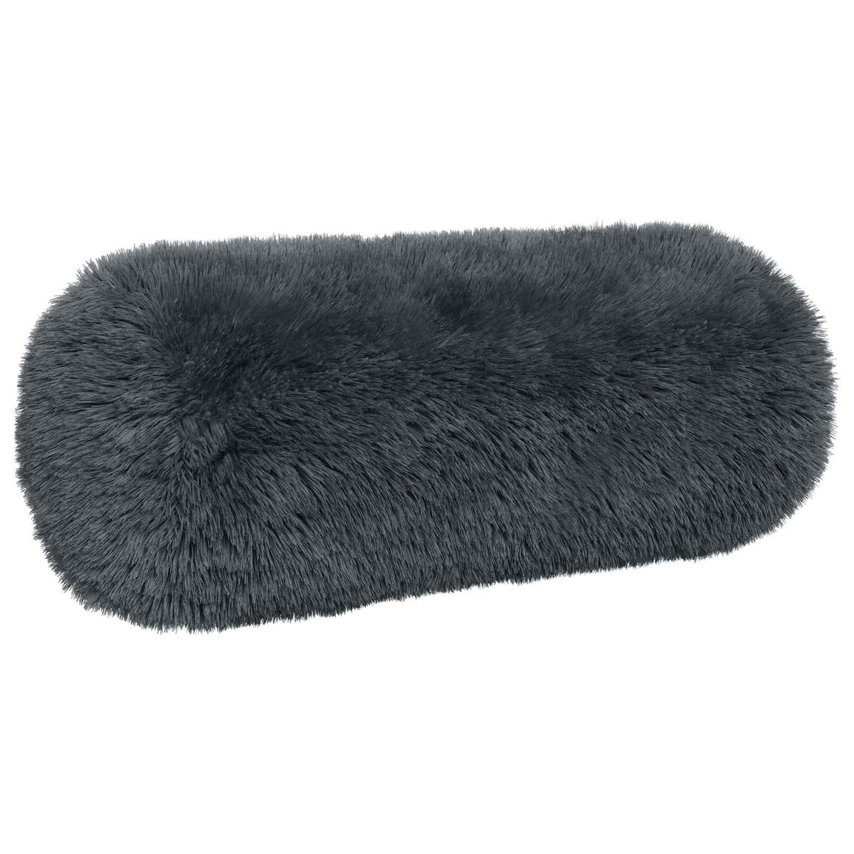 Throw Pillow 6 pcs HEERLEN Anthracite Dia. 15 x 40 cm PV Fleece