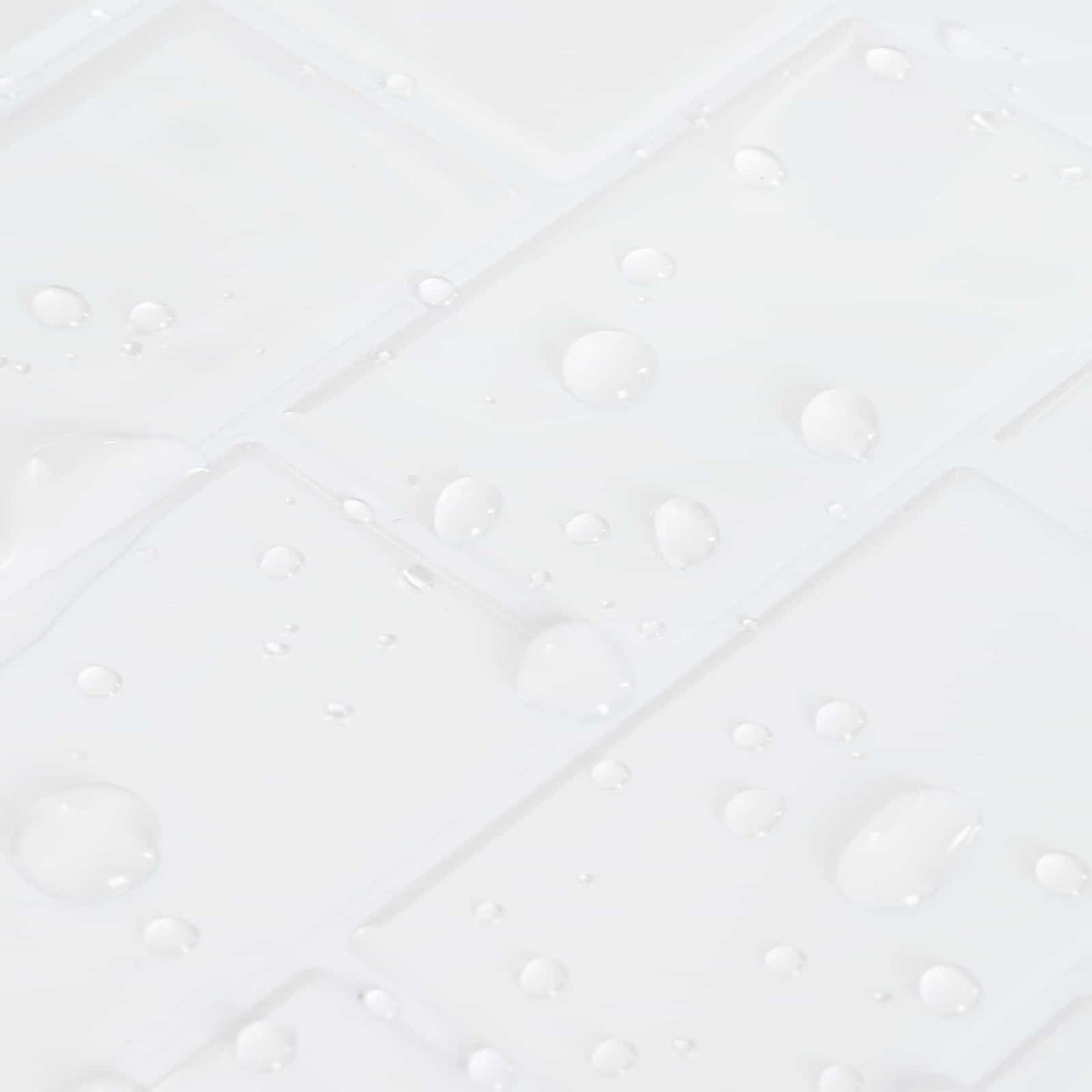 Subway Tile 50 pcs White 30 x 30 cm Polyurethane and PET