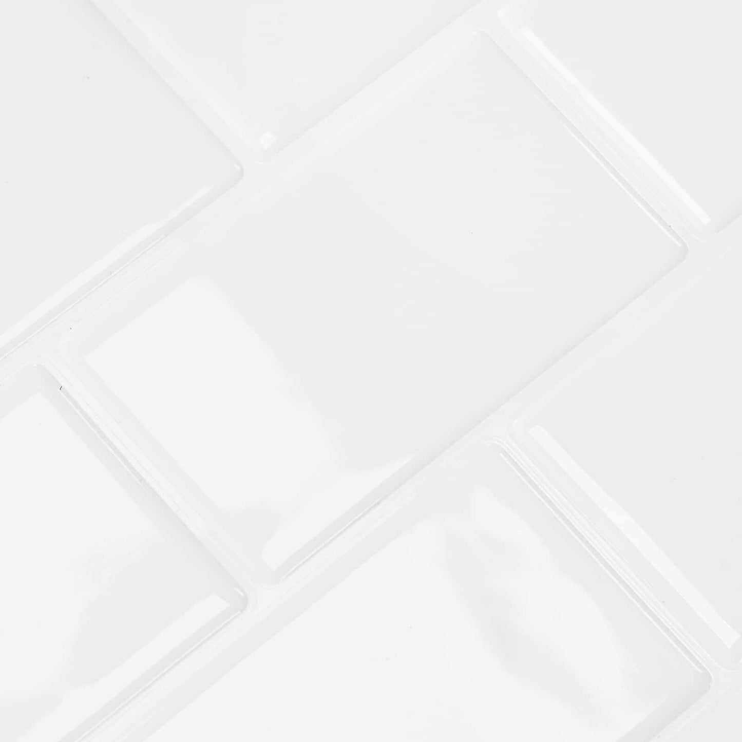Subway Tile 50 pcs White 30 x 30 cm Polyurethane and PET