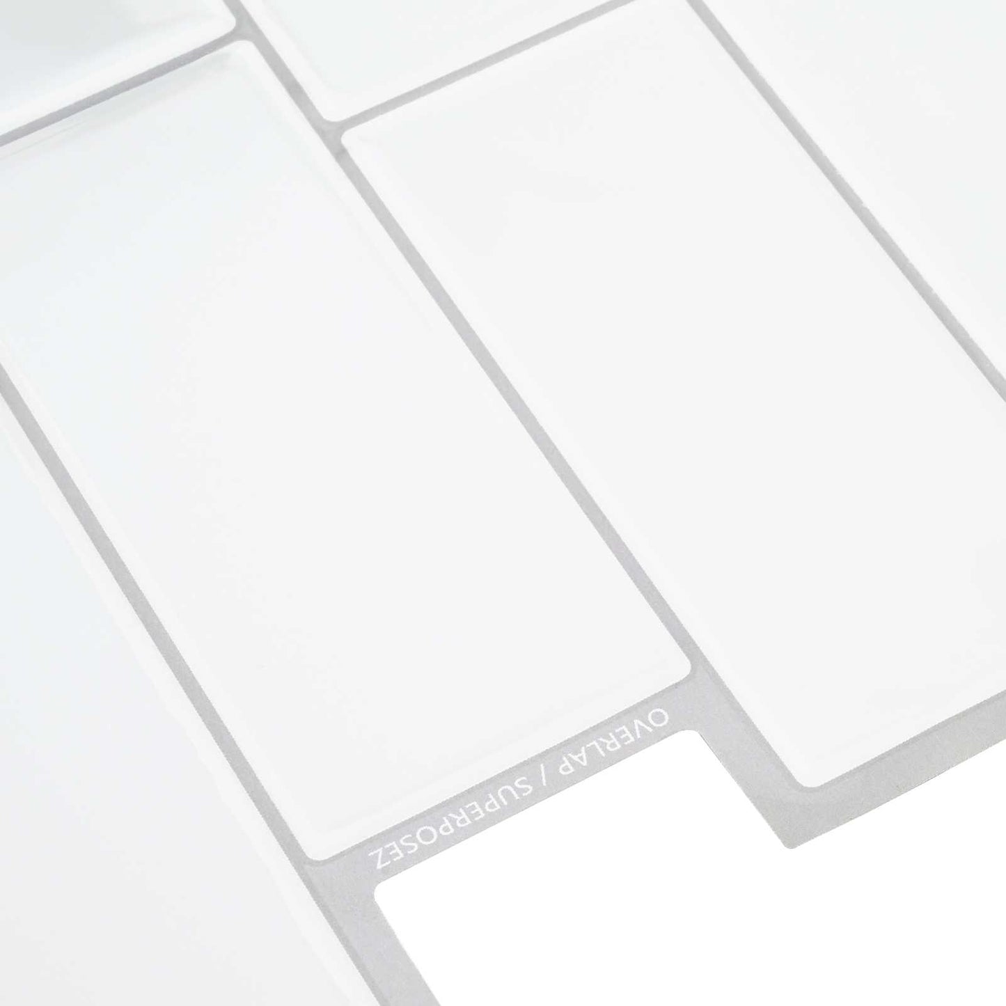 Decorative Stickers 10 pcs White Grey 29 x 21 cm