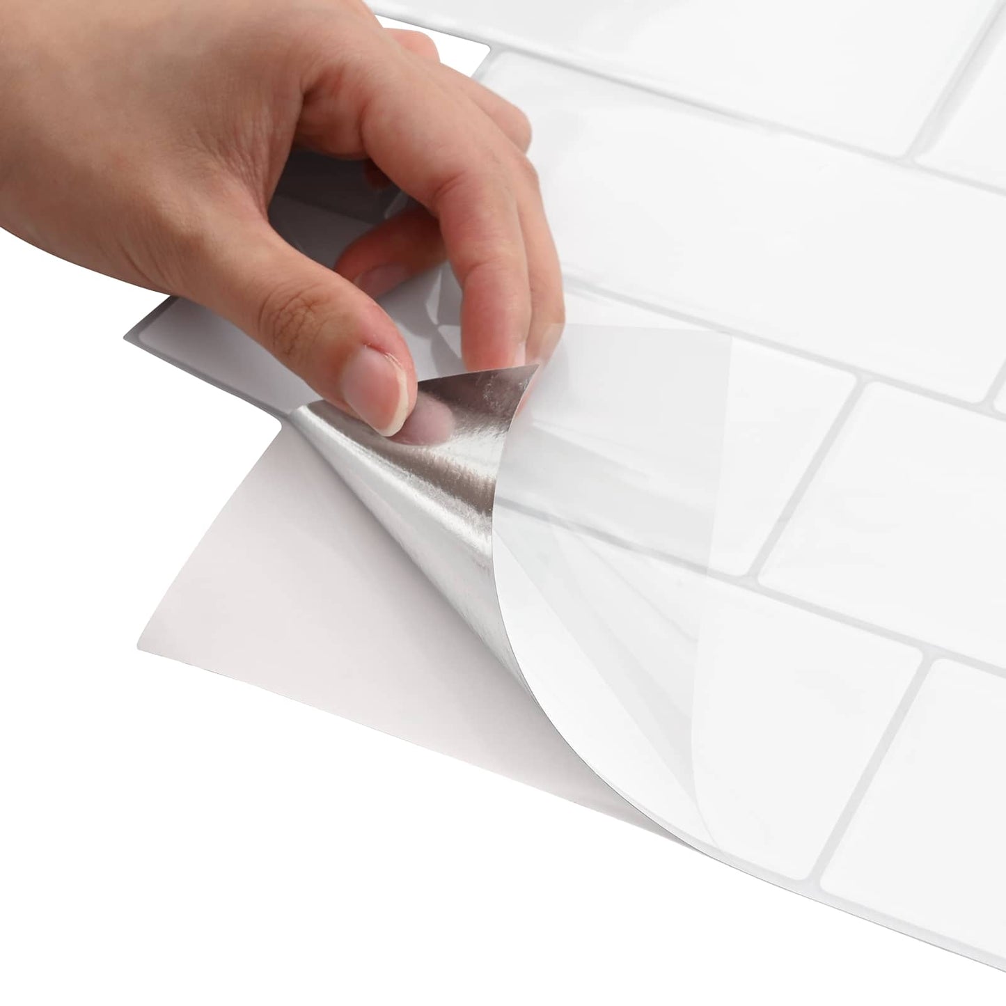 Decorative Stickers 50 pcs White Grey 29 x 21 cm