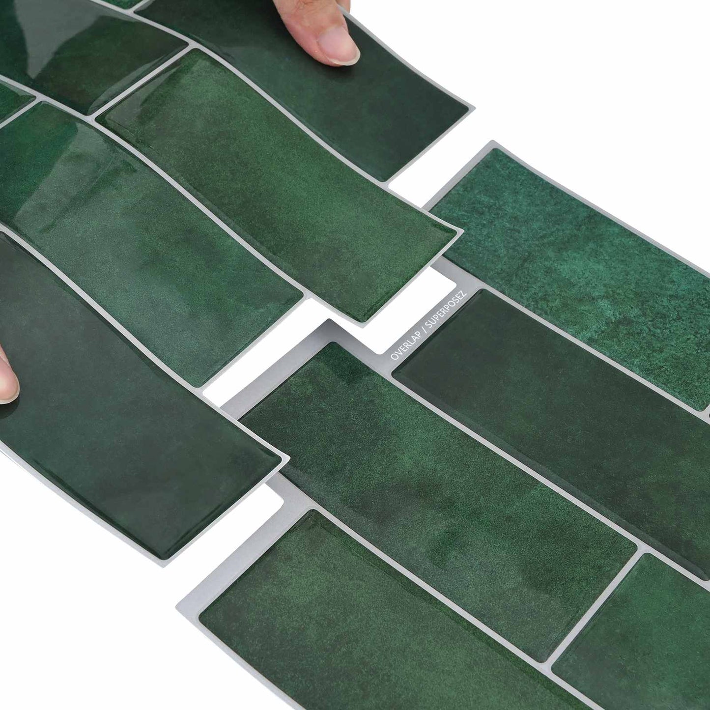 Decorative Stickers 20 pcs Dark Green 29 x 21 cm