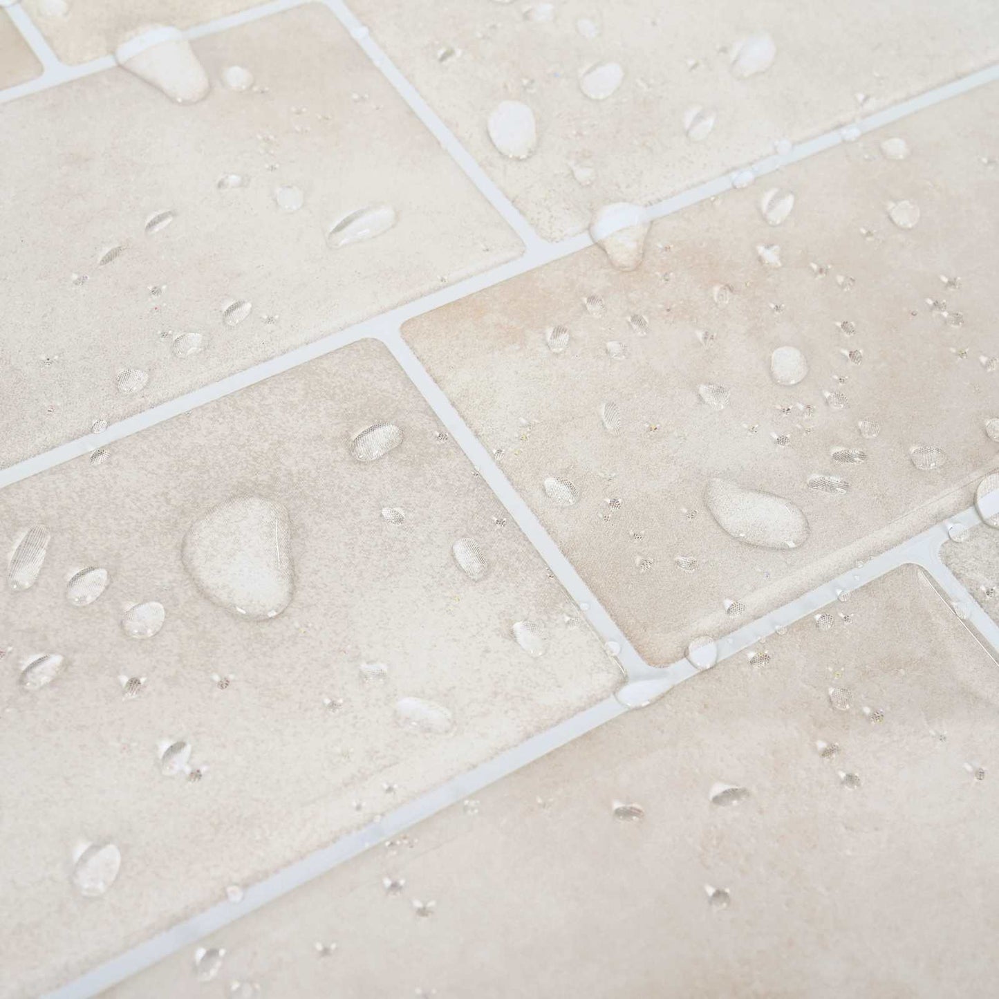 Decorative Stickers 10 pcs Beige Marble 29 x 21 cm