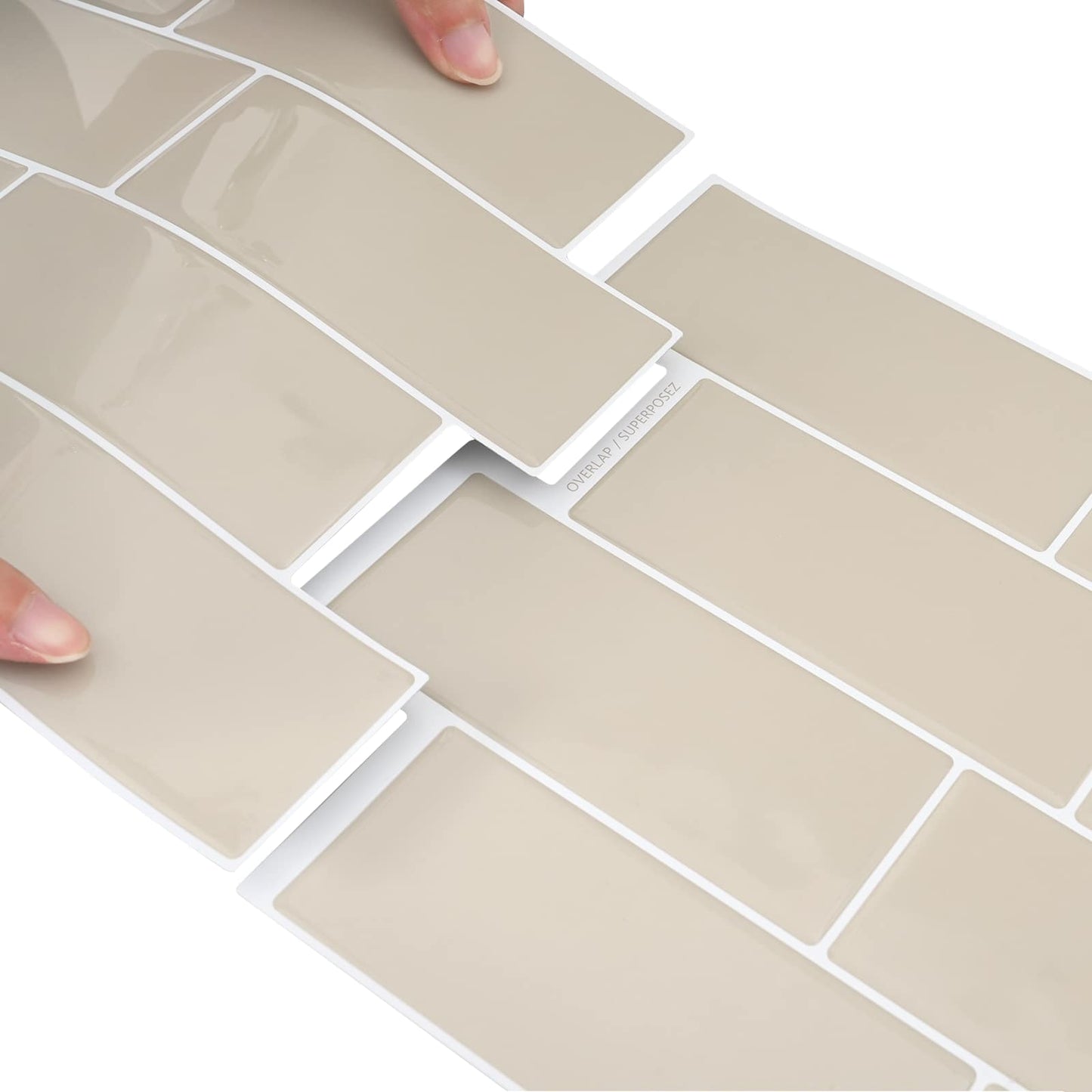 Decorative Stickers 50 pcs Beige 29 x 21 cm