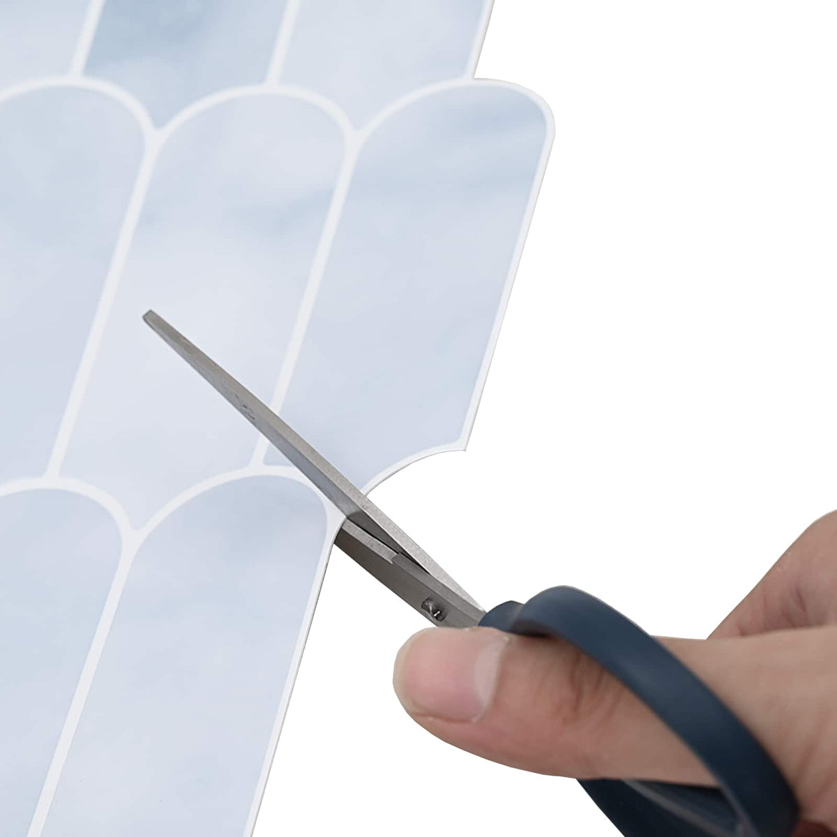 Feather Tile 10 pcs Light Blue 30 x 30 cm Polyurethane and PET