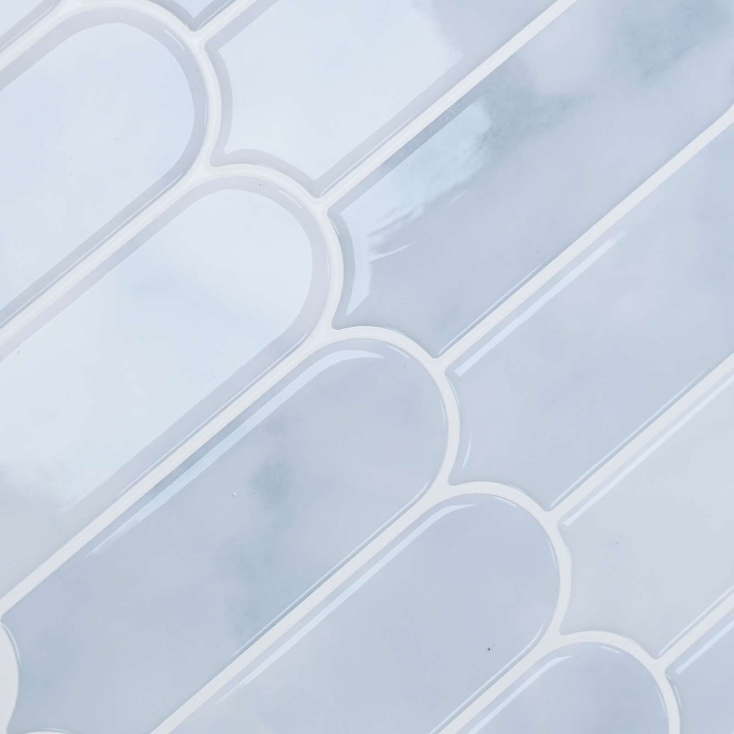 Feather Tile 50 pcs Light Blue 30 x 30 cm Polyurethane and PET