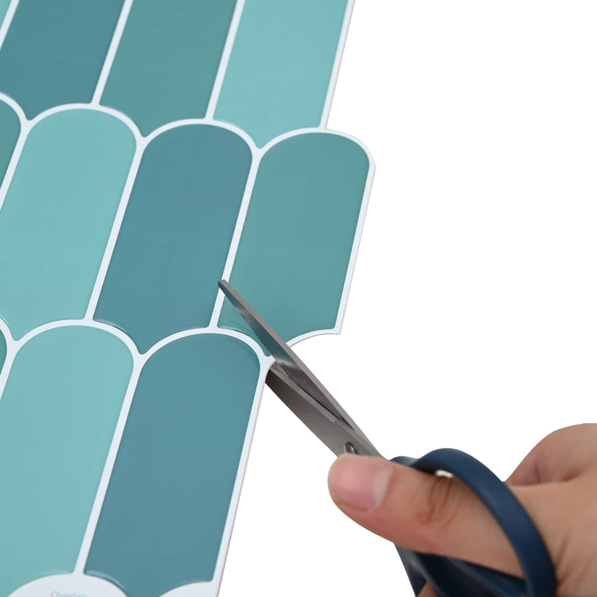 Feather Tile 50 pcs Blue 30 x 30 cm Polyurethane and PET
